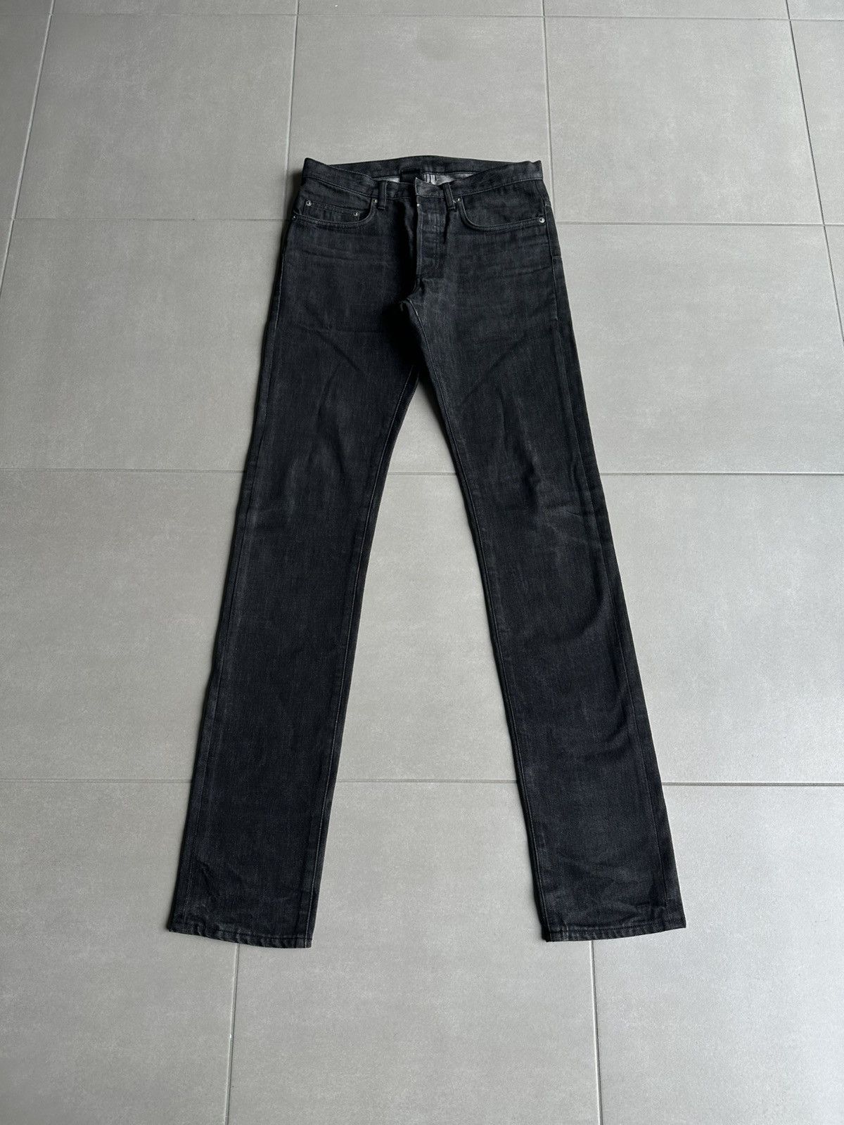 Dior × Hedi Slimane Dior Homme Hedi Black Waxed Denim | Grailed