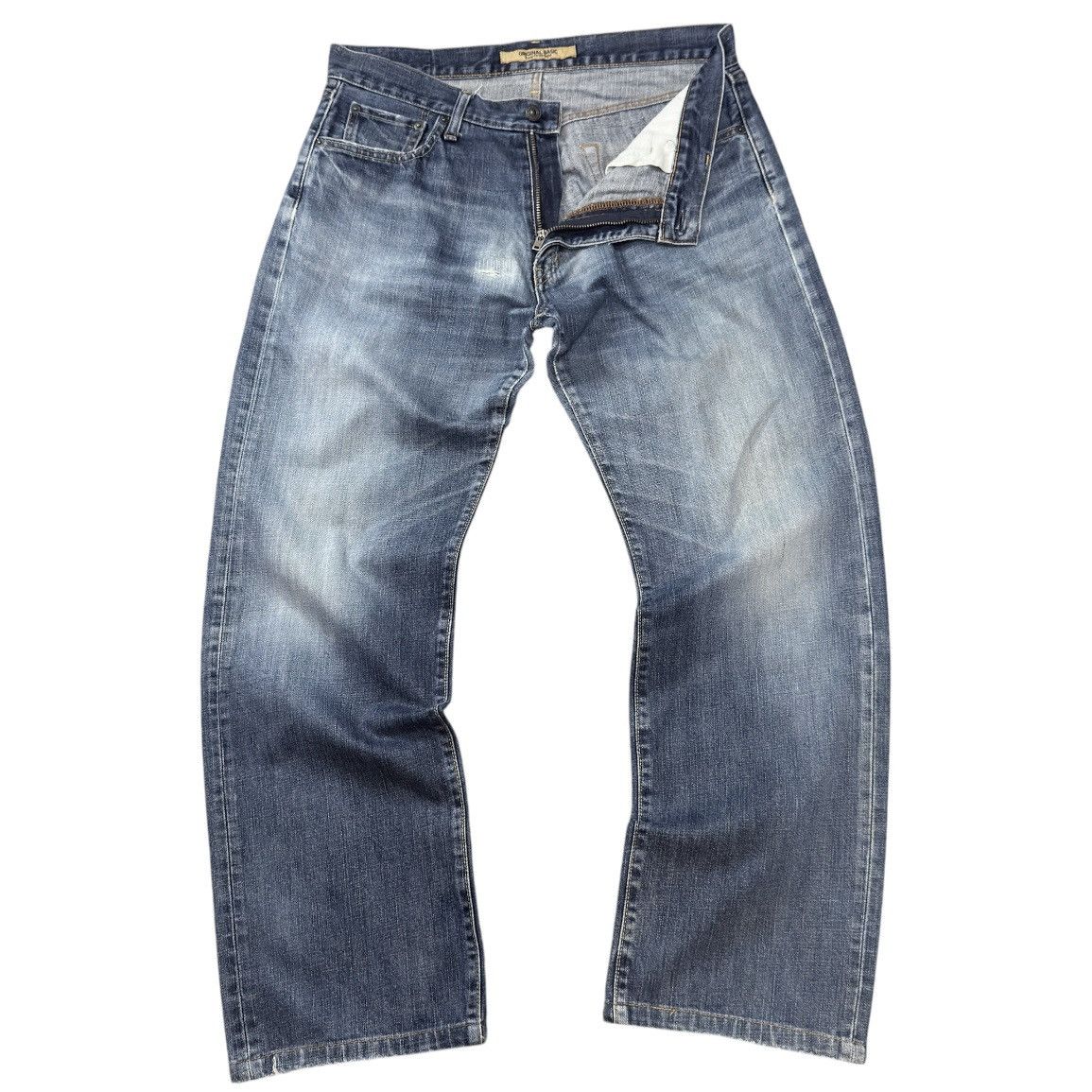 Undercover × Uniqlo Vintage Japanese Denim Uniqlo Faded Natural Washed Jeans W33 Size US 33 - 1 Thumbnail