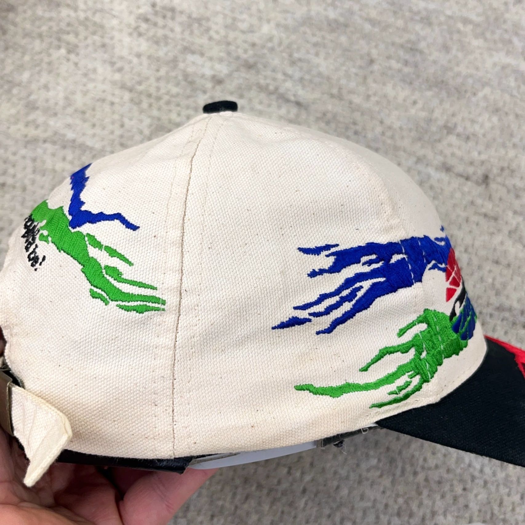 Vintage VINTAGE Bristol Motor Speedway Hat Cap Strap Back Splash Big Logo Racing Y2K 00s Kangaroo? Size ONE SIZE - 7 Thumbnail