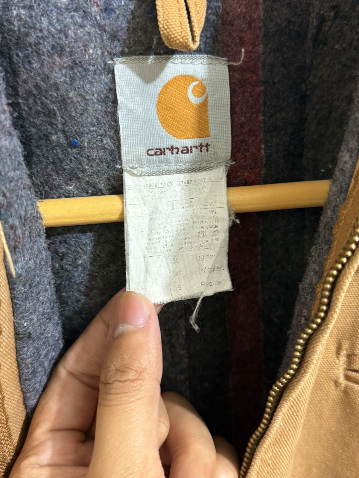 Carhartt Vintage Union Made 2002 Carhartt J01 BRN Rare Big Patch Size US S / EU 44-46 / 1 - 7 Thumbnail