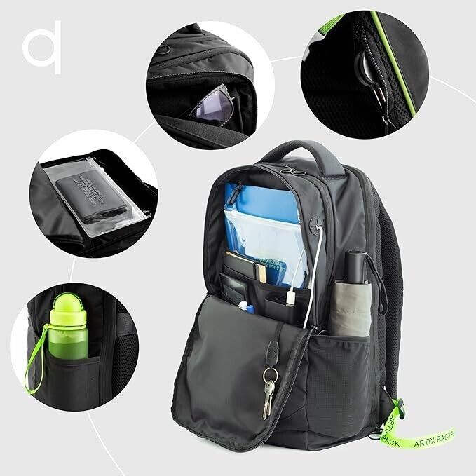 Other ARTIX Waterproof Laptop Backpack - Large Travel Bag Size ONE SIZE - 3 Thumbnail