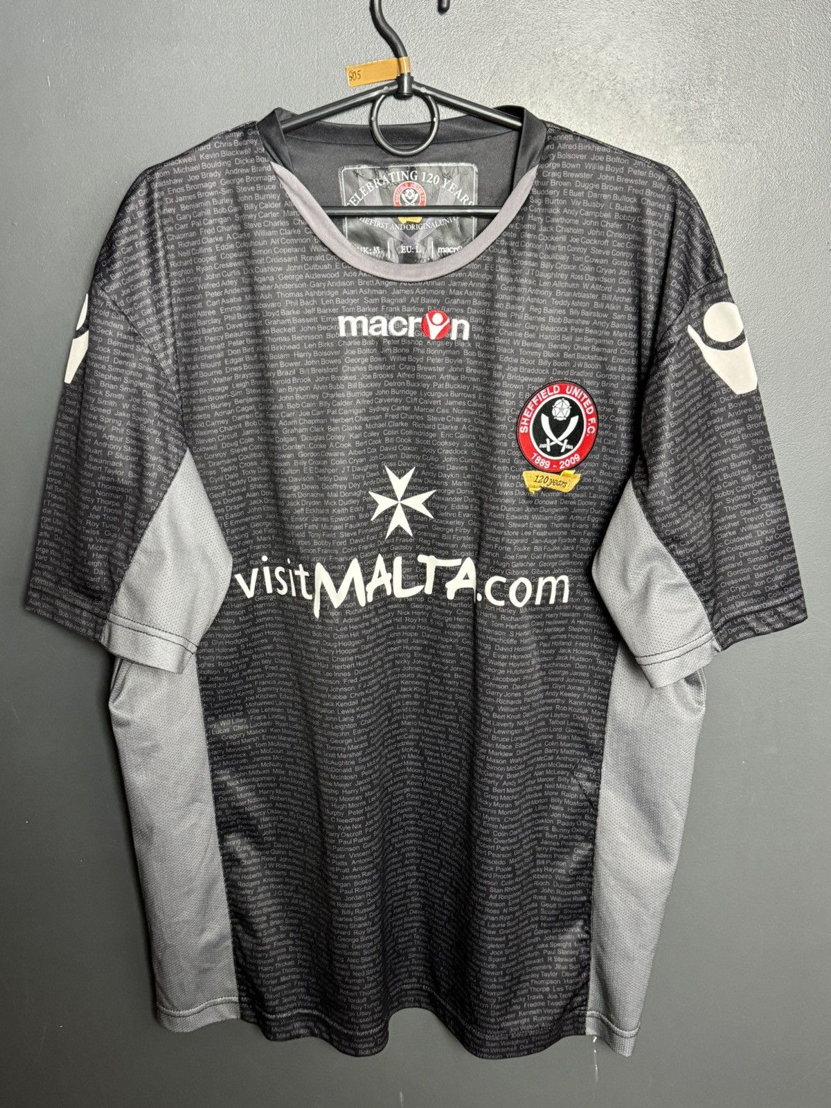 Macron Sheffield United 09/10 Third Football Jersey Size US L / EU 52-54 / 3 - 1 Thumbnail