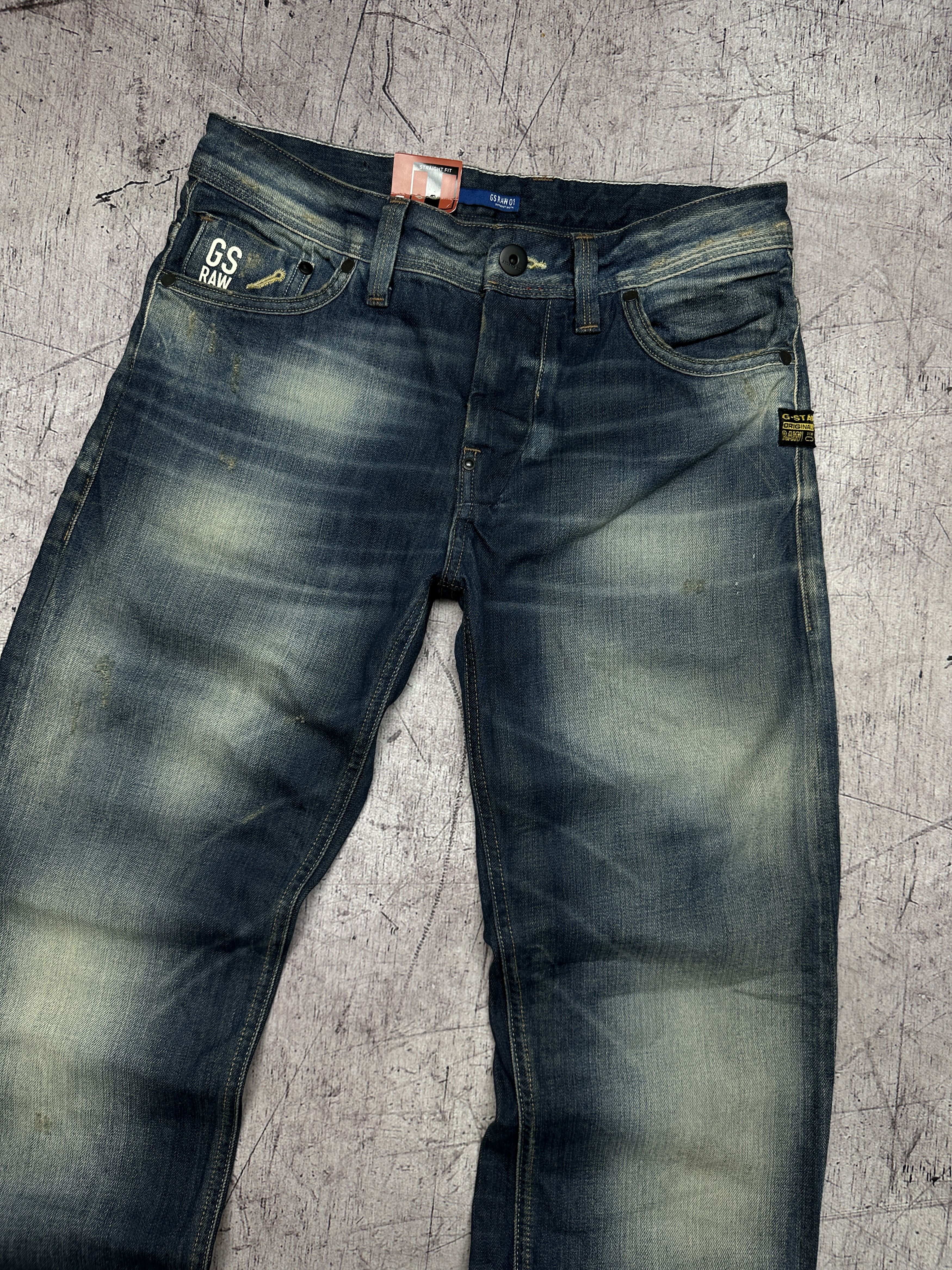 G-Star NEW G Star Raw Attacc Low Straight Mens Denim Pants Jeans Size US 29 - 7 Thumbnail