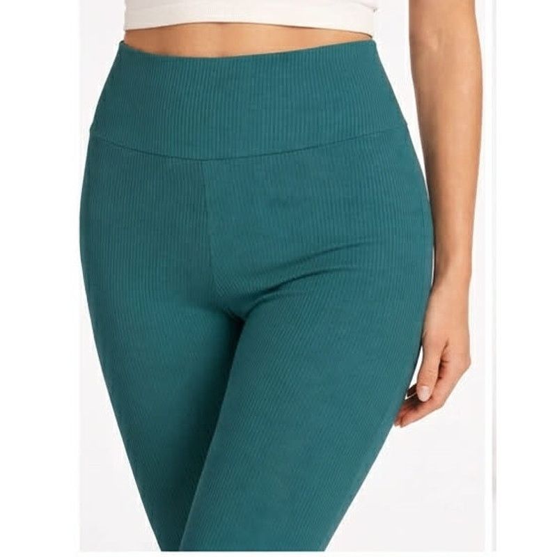 Other No Boundaries Ribbed Flare Leggings Stretch Yoga Pants XS Size 27" / US 4 / IT 40 - 3 Thumbnail