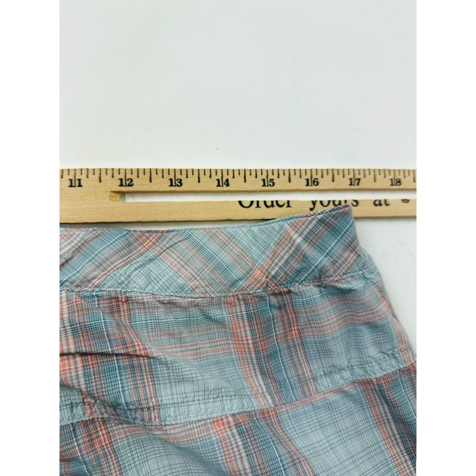 Vintage Columbia Shorts Women’s L Large Plaid Cargo Hiking Belted Size 36" / US 14 / IT 50 - 7 Thumbnail