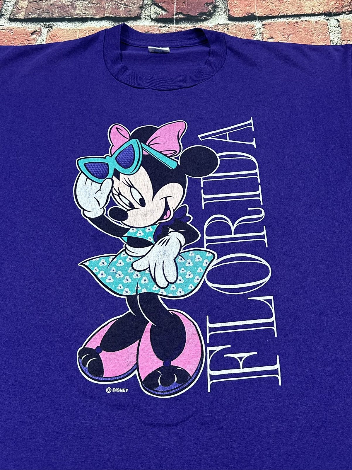 Vintage Vintage Walt Disney MINNIE MOUSE Orlando Florida T-Shirt 90s Size US XL / EU 56 / 4 - 3 Thumbnail