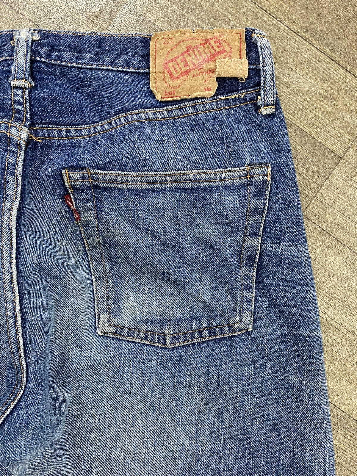 Denime Vintage Denime Japan Selvedge Distressed Baggy Blue Jeans Size US 31 - 15 Thumbnail