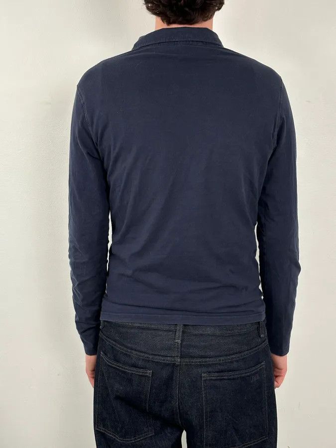 Prada 2000s Prada Navy Longsleeve Washed Polo Size US M / EU 48-50 / 2 - 3 Thumbnail