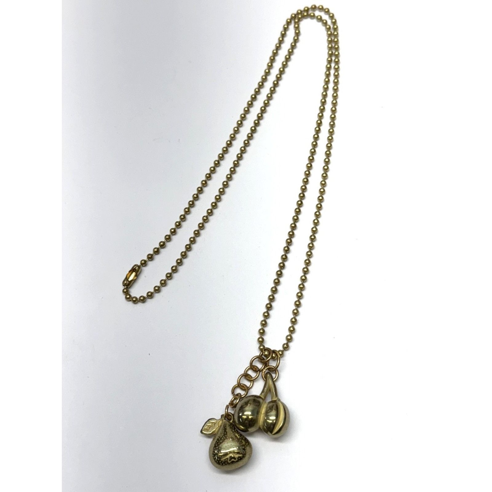 Vintage Vintage bead chain fruit charm necklace Size ONE SIZE - 1 Thumbnail
