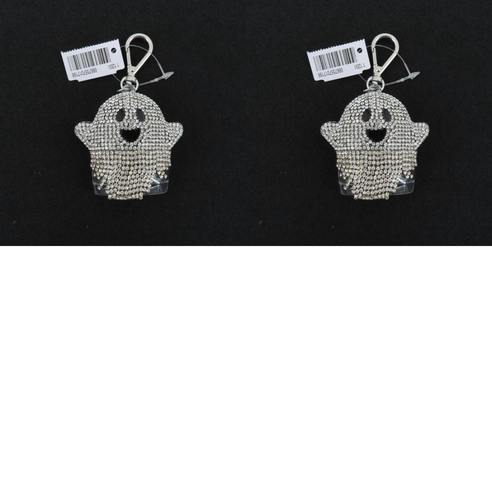 Vintage Bath & Body Works Ghost PocketBac Keychain Clip Rhinestone Bling Silver NEW Halloween Unisex Size ONE SIZE - 8 Thumbnail