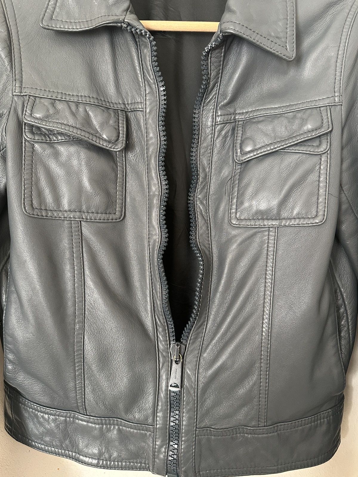 Dior × Hedi Slimane AW06 dior homme cross pocket calfskin leather jacket Size US XS / EU 42 / 0 - 3 Thumbnail