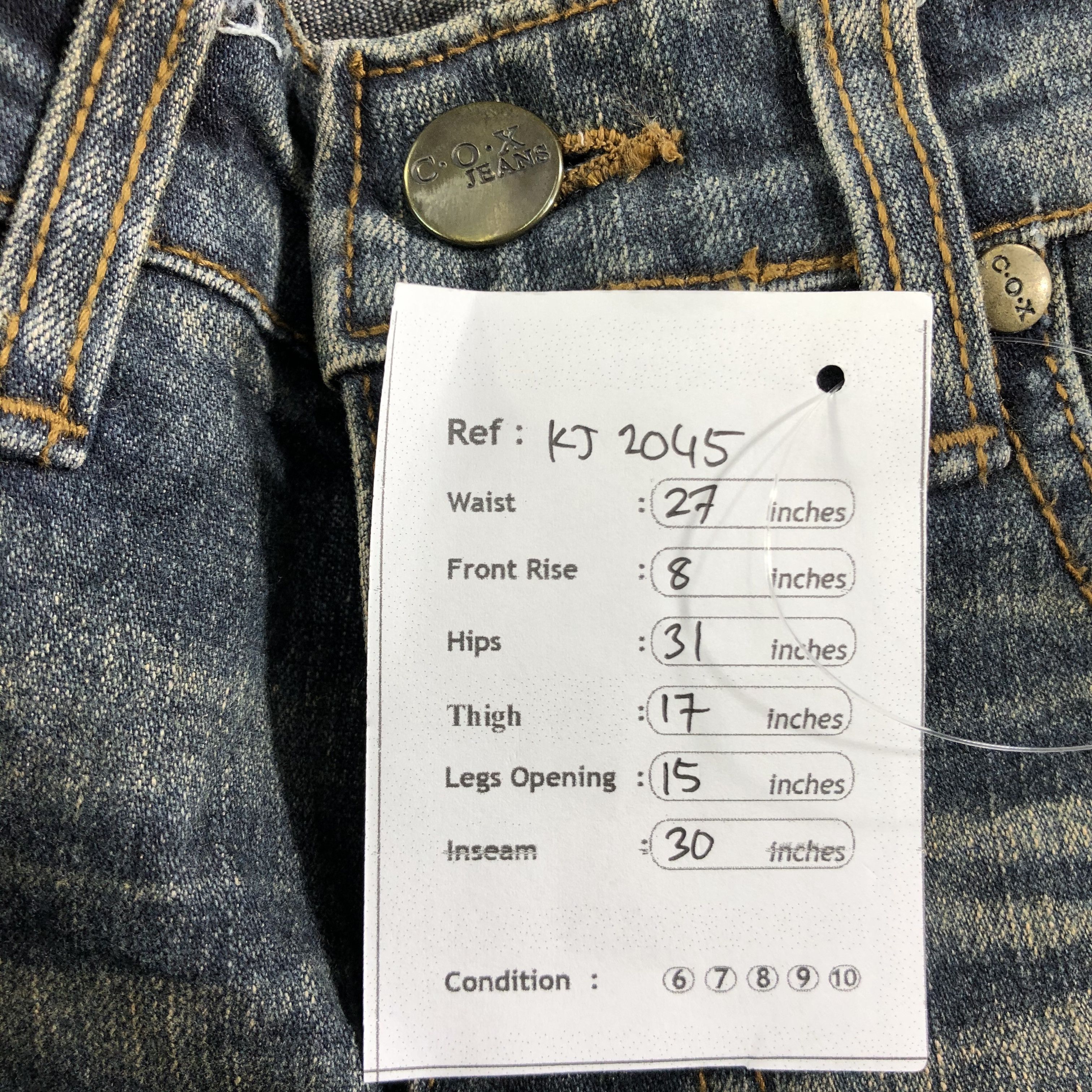 Japanese Brand Vintage Japanese Brand Flared Jeans KJ2045 Size 25" / US 0 / IT 36 - 11 Thumbnail