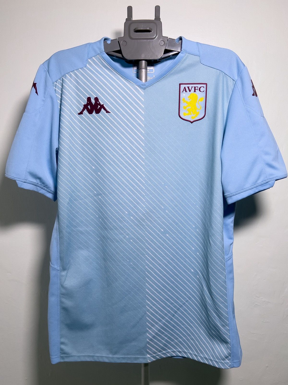 Kappa 2021/22 Aston Villa Away Jersey #23 Coutinho XL Kappa Soccer