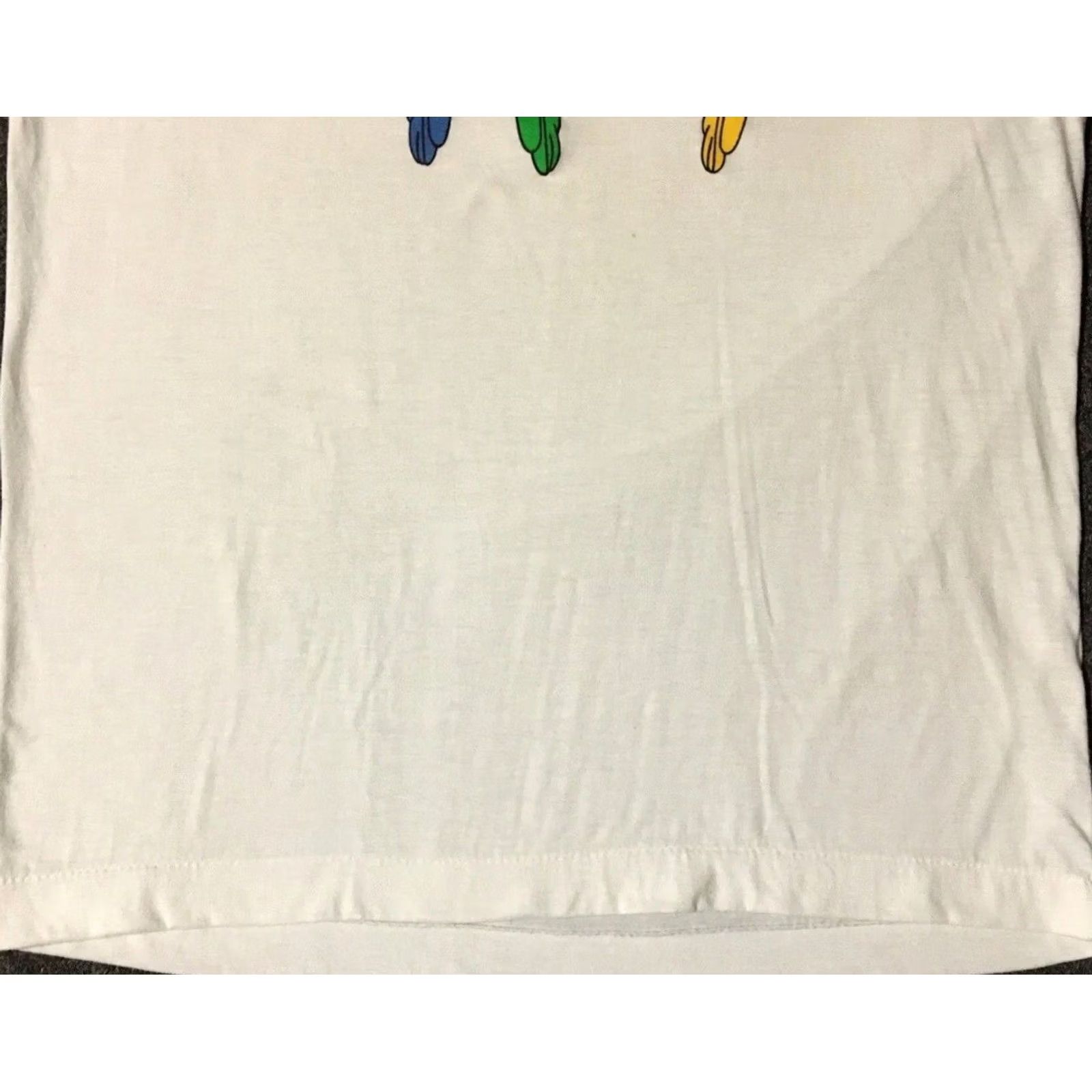 Vintage VINTAGE Parrot Mexico Shirt L White Sun Palm Trees Beach 90s 80s Grunge Surf USA Mens T-Shirt Single Stitch Size US L / EU 52-54 / 3 - 4 Thumbnail