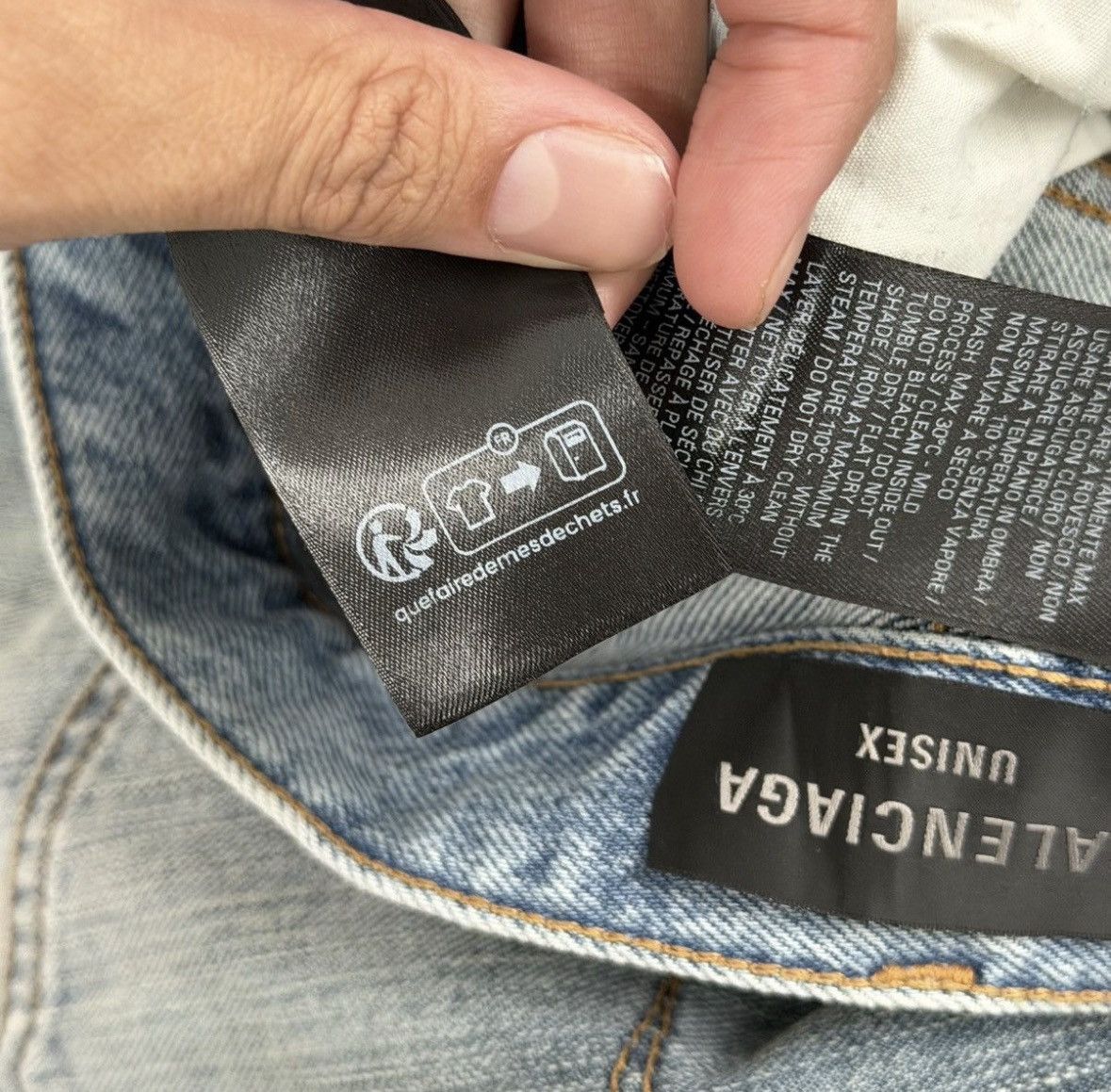 Balenciaga Balenciaga Distressed Layered Jeans Size US 33 - 13 Thumbnail
