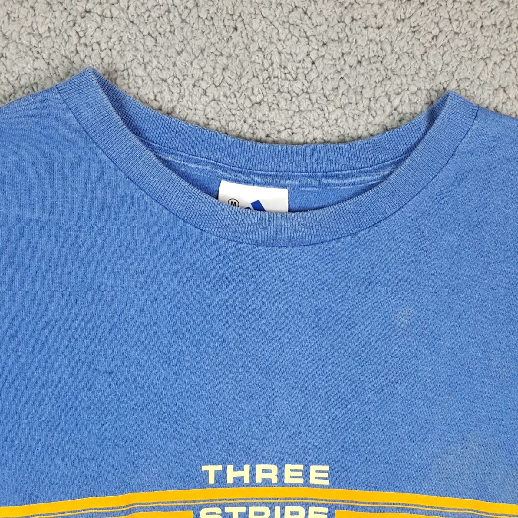 Adidas Vintage Adidas T-Shirt Men Medium Blue Distressed Retro Sports 90s Y2K Logo Fade Size US M / EU 48-50 / 2 - 3 Thumbnail