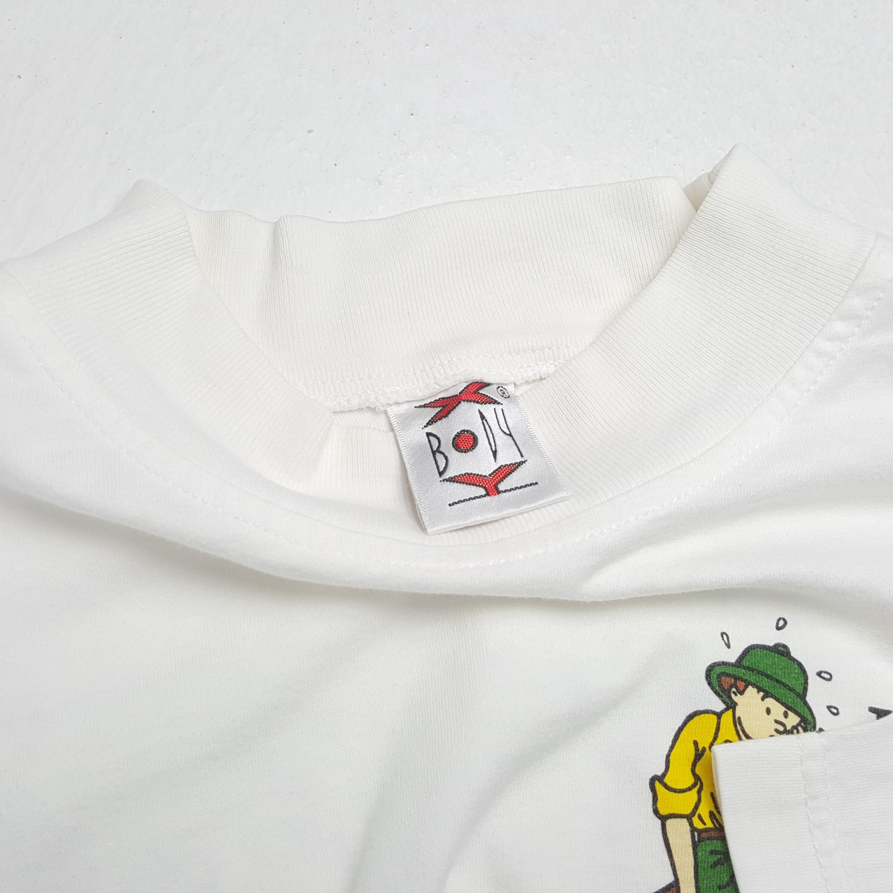 Vintage TINTIN IN THE CONGO Long Sleeve Tshirt Size US L / EU 52-54 / 3 - 10 Thumbnail