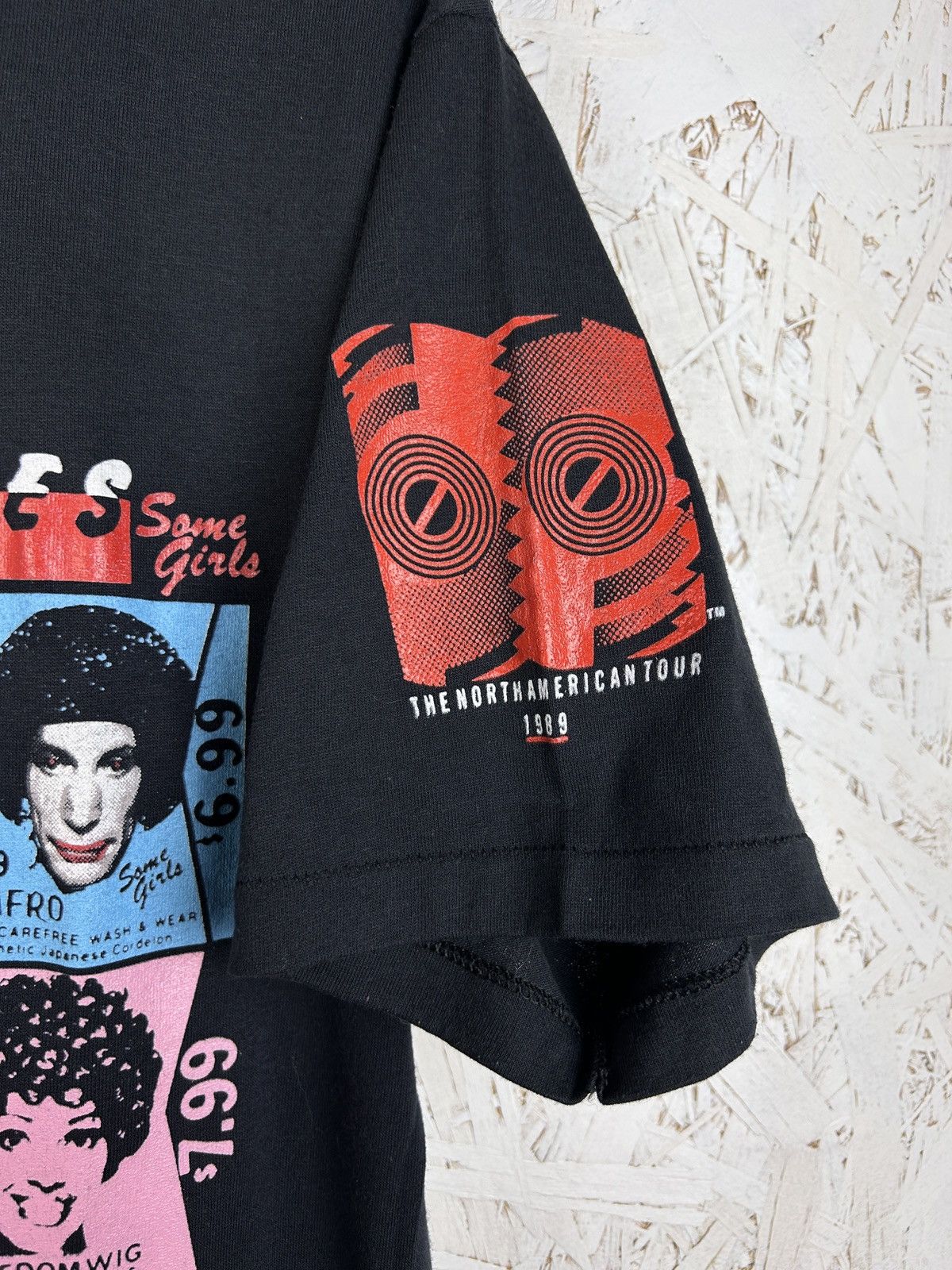 Band Tees 80s Vintage 1989 Rolling Stones Some Girls NA Tour T-Shirt Size US XL / EU 56 / 4 - 6 Thumbnail