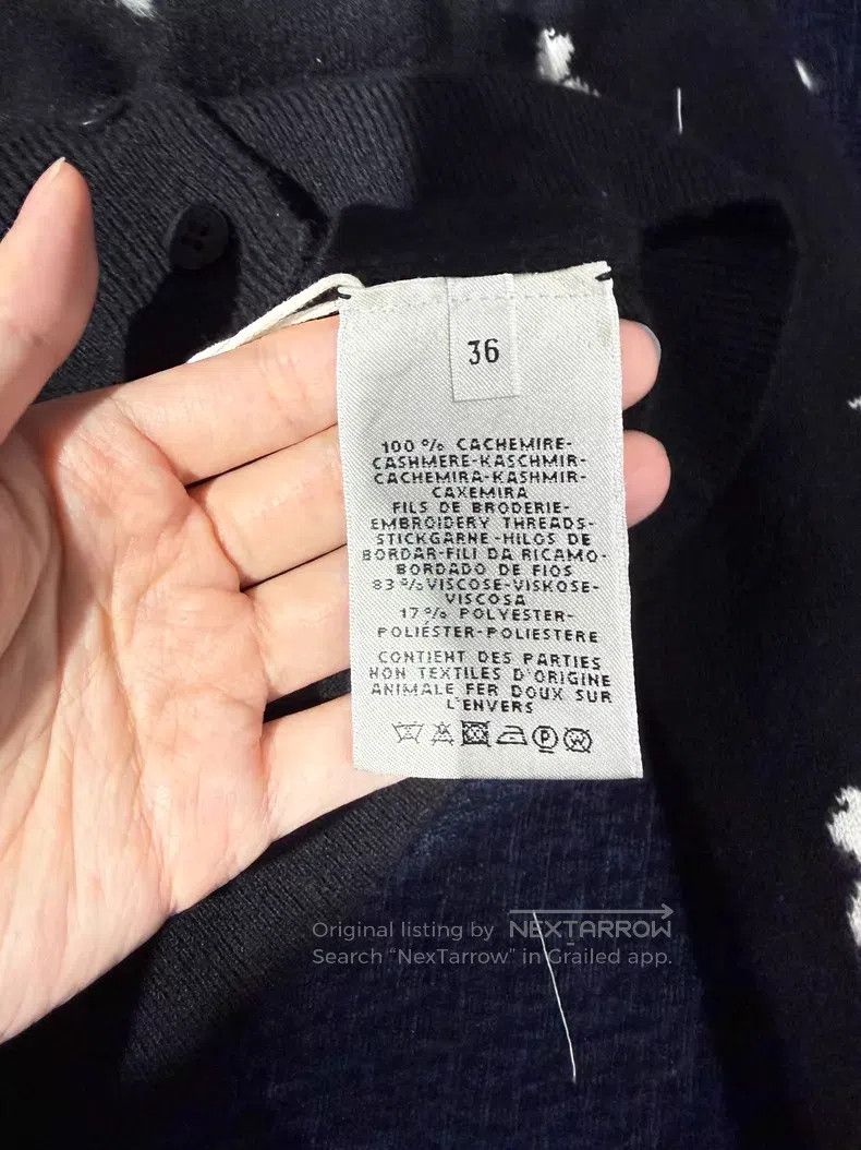 Hermes Hermes Full Print Embroidered Cashmere Sweater - Cashmere Size XS / US 0-2 / IT 36-38 - 4 Thumbnail