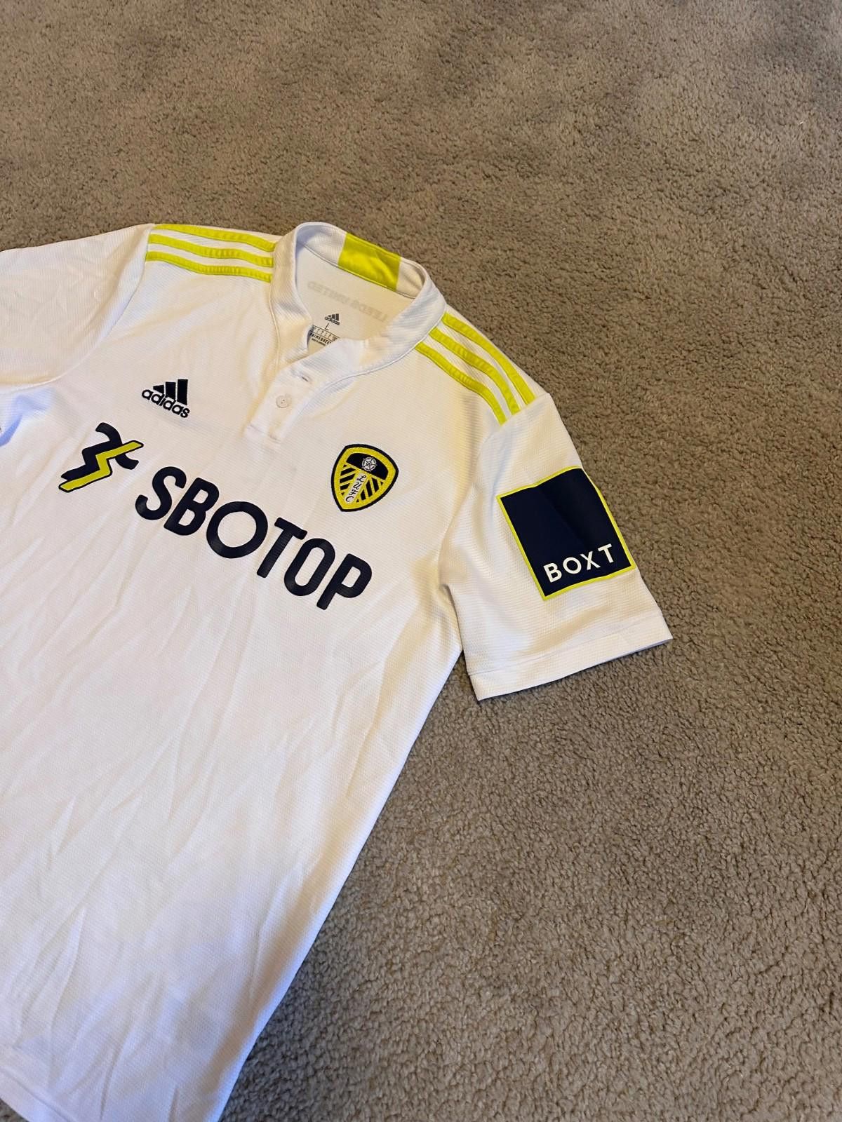 Adidas LEEDS UNITED 2021 2022 HOME FOOTBALL SHIRT SOCCER JERSEY Size US L / EU 52-54 / 3 - 4 Thumbnail