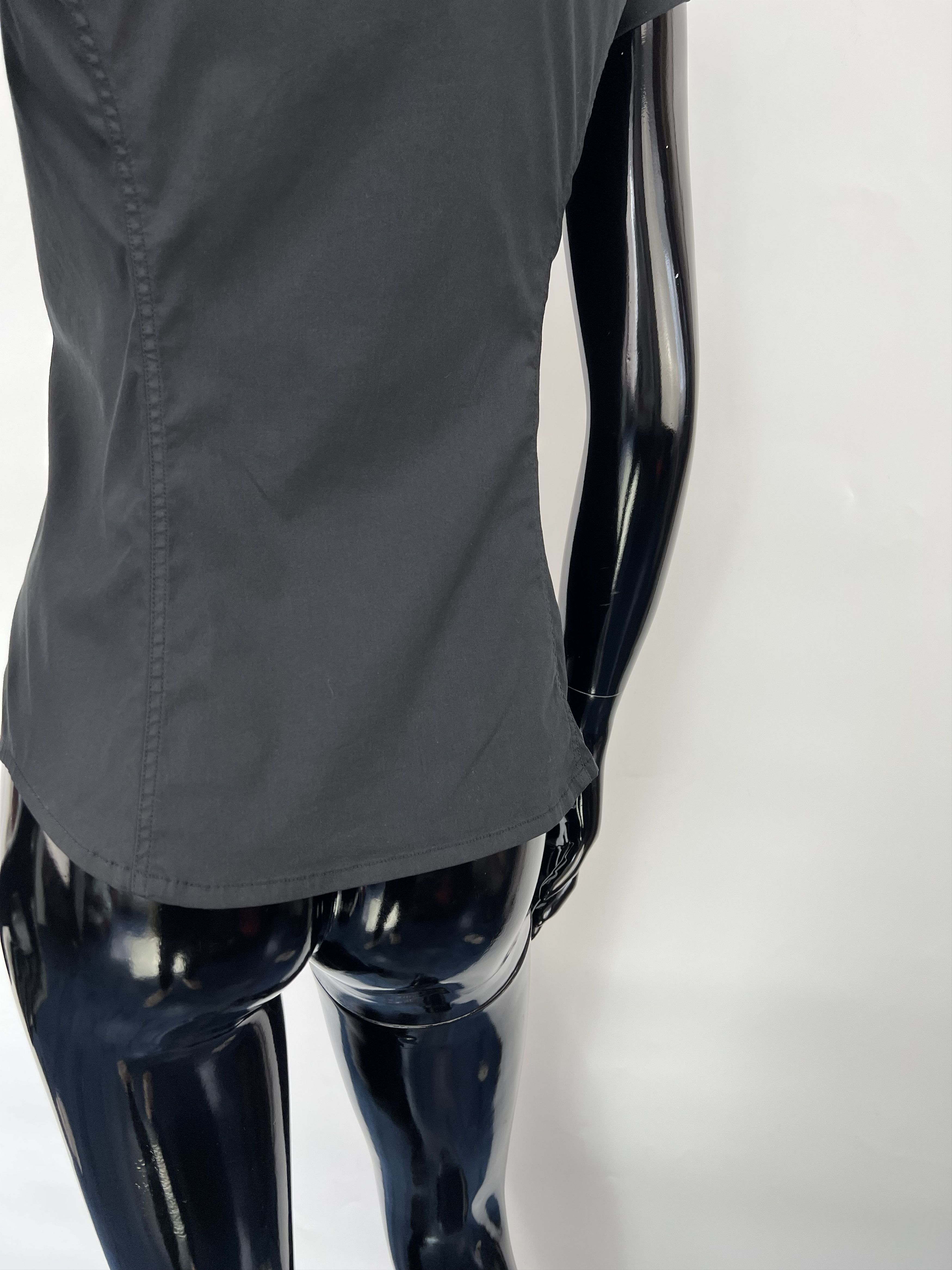 Prada Prada Stretch Cotton Short Sleeve Button Up Shirt Size IT 38 Size XS / US 0-2 / IT 36-38 - 15 Thumbnail