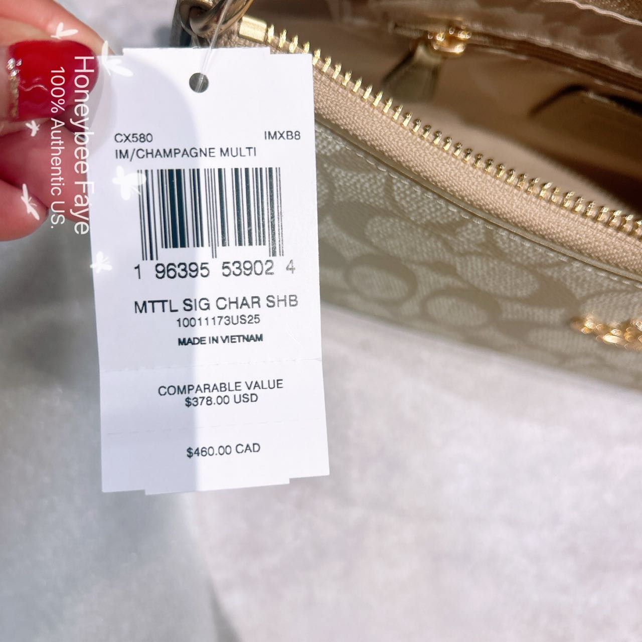 Coach Charlotte Shoulder Bag In Signature Canvas CX580 Size ONE SIZE - 7 Thumbnail