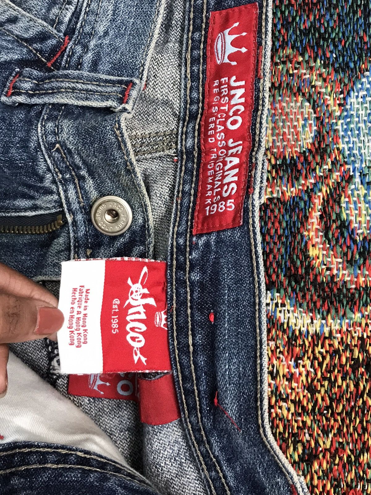 JNCO Vintage Jnco carpenter embroidered jort Size US 30 / EU 46 - 7 Thumbnail