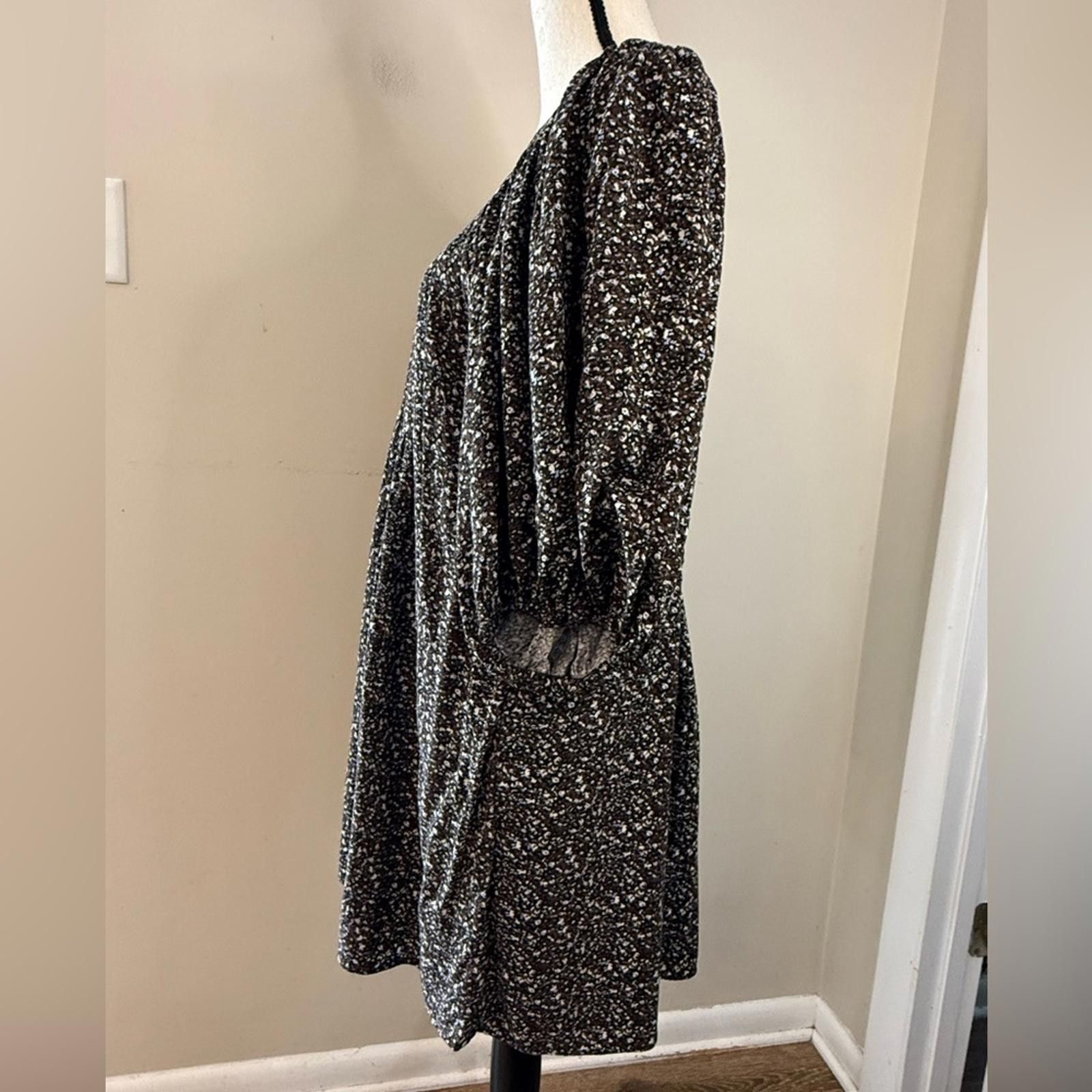 Other & Other Stories floral prairie dress brown blue white SZ 4 Size S / US 4 / IT 40 - 3 Thumbnail