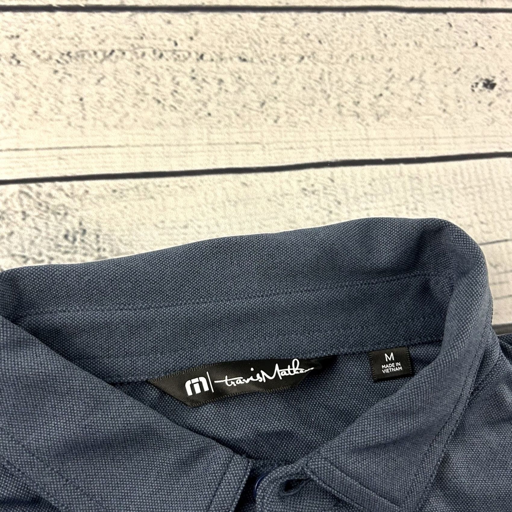 TravisMathew Travis Mathew Seattle Kraken Short Sleeve Golf Polo Shirt Men's M Blue Size US M / EU 48-50 / 2 - 2 Thumbnail
