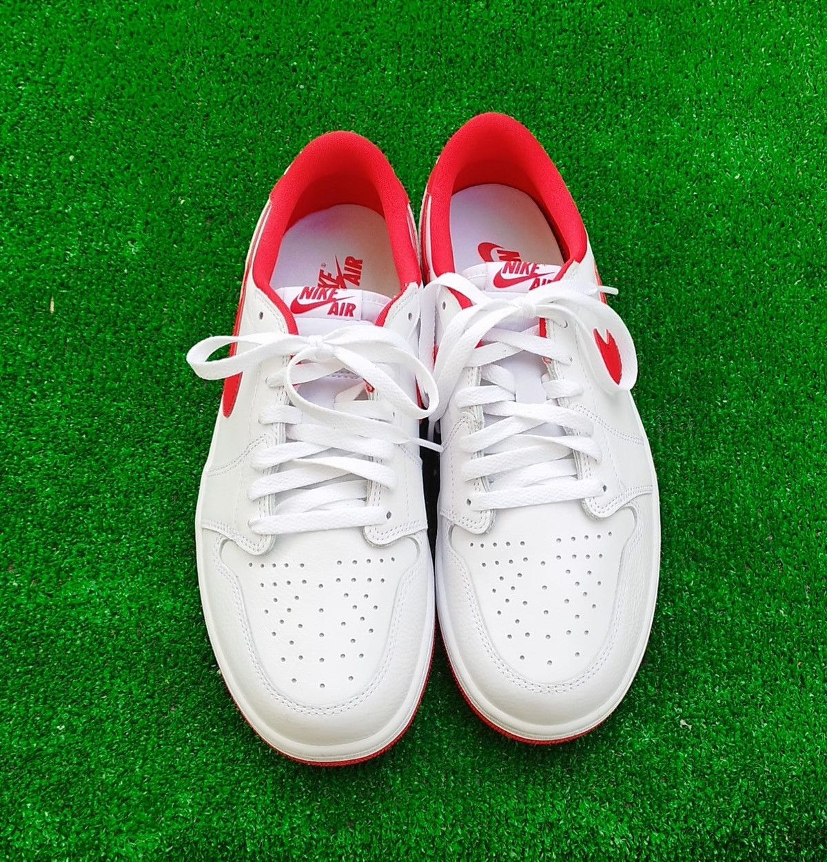 Jordan Brand Shoes Air Jordan 1 Low OG University Red Size US 11.5 / EU 44-45 - 2 Thumbnail