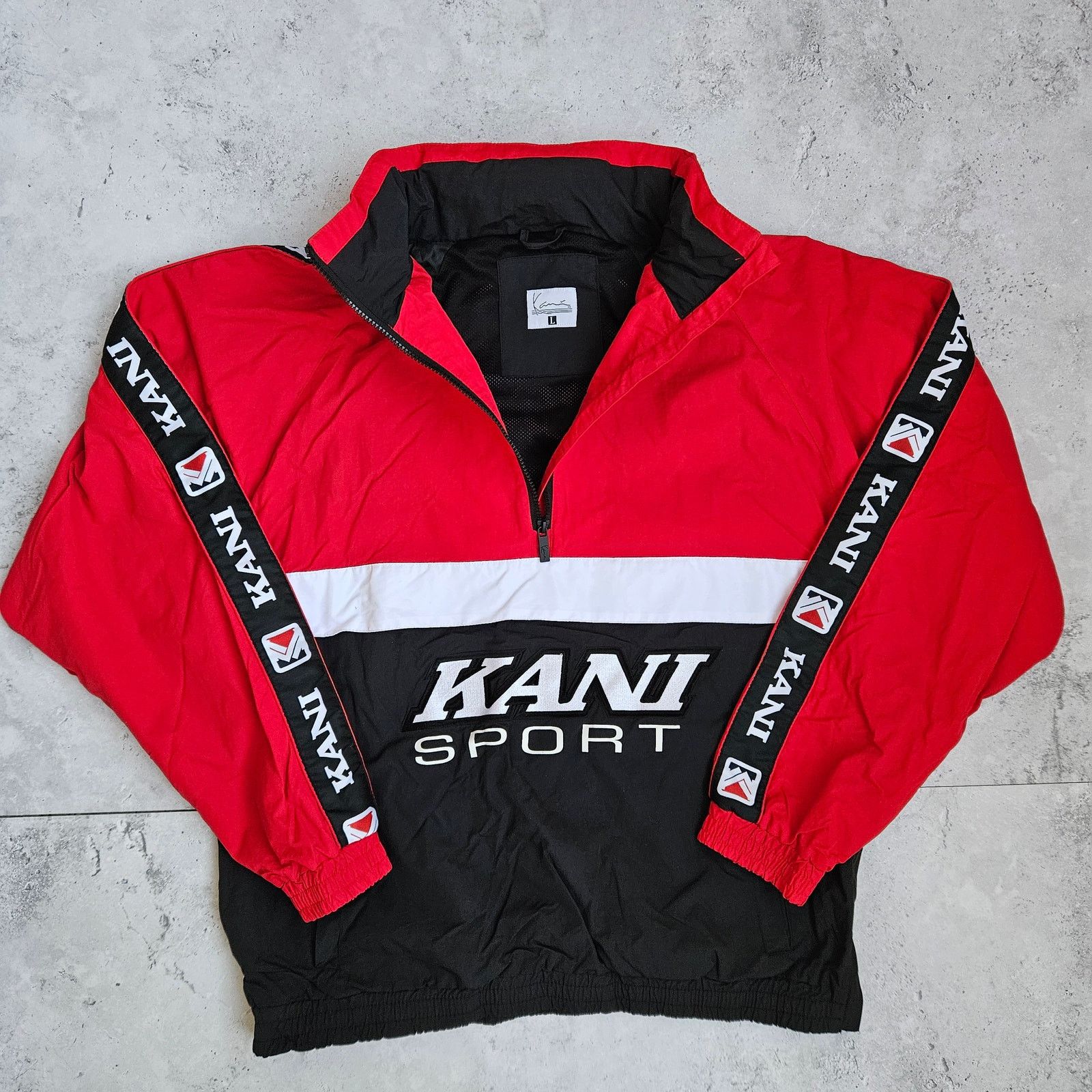 Karl Kani Vintage Karl Kani Windbreaker Jacket in Red Size US L / EU 52-54 / 3 - 5 Thumbnail
