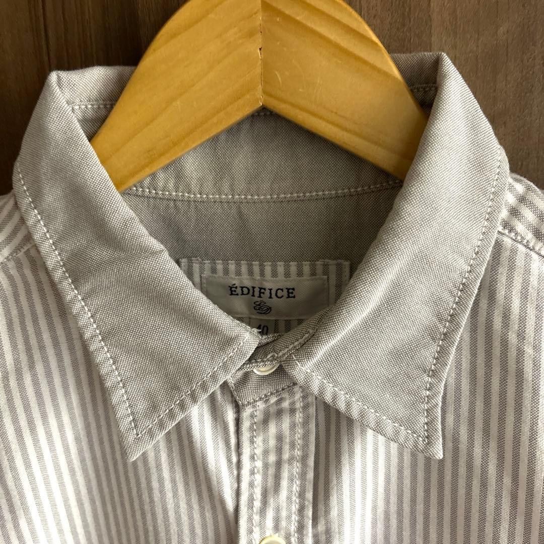 Professor.E EDIFICE Japan Oxford Stripe Shirt Size US M / EU 48-50 / 2 - 2 Thumbnail