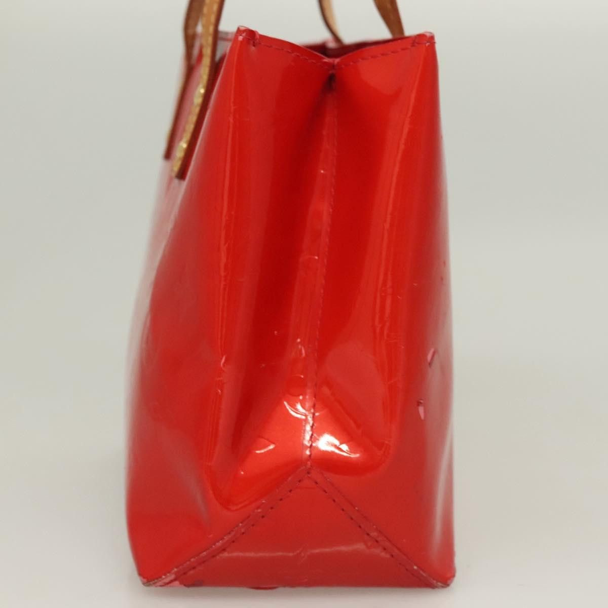 Louis Vuitton LOUIS VUITTON Monogram Vernis Reade PM Hand Bag Red Rouge Size ONE SIZE - 4 Thumbnail