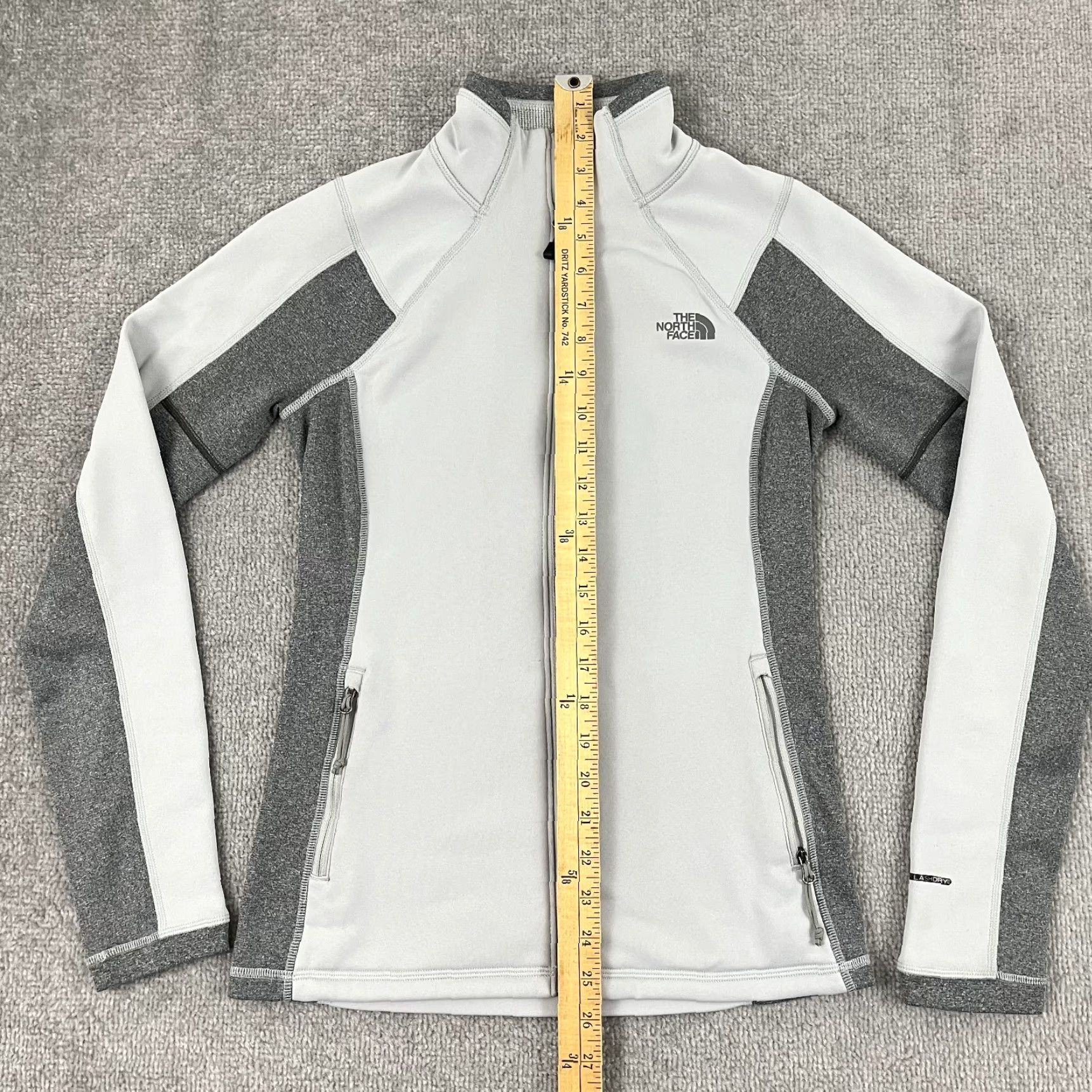 The North Face The North Face Womens Jacket XS Gray Flashdry Fleece Lined Lightweight Hiking Size XS / US 0-2 / IT 36-38 - 5 Thumbnail