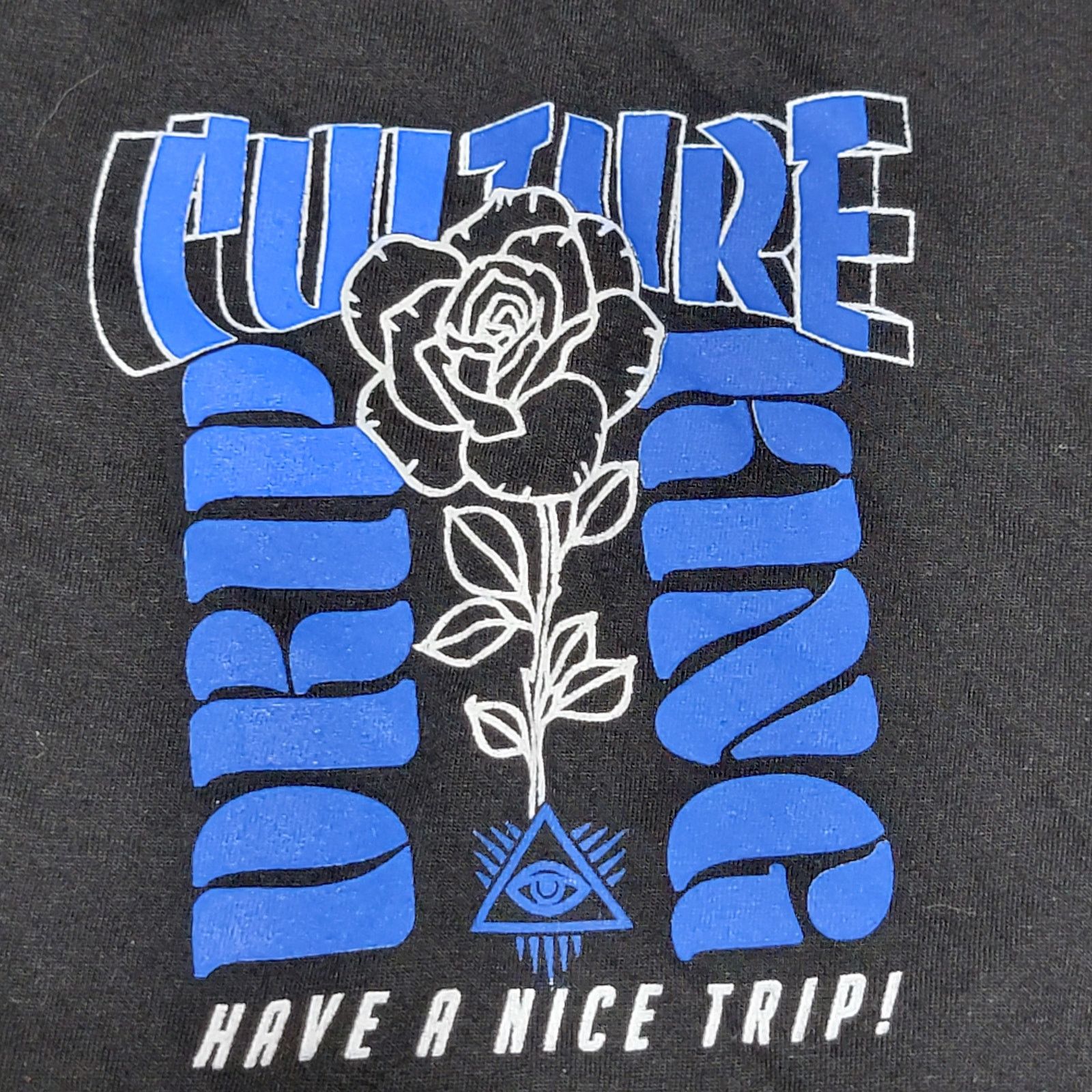 Fresh Laundry Culture Drip King Black Unisex Tee Skulls & Rose - Size 5XL Size 4XL / US 24-26 - 5 Thumbnail