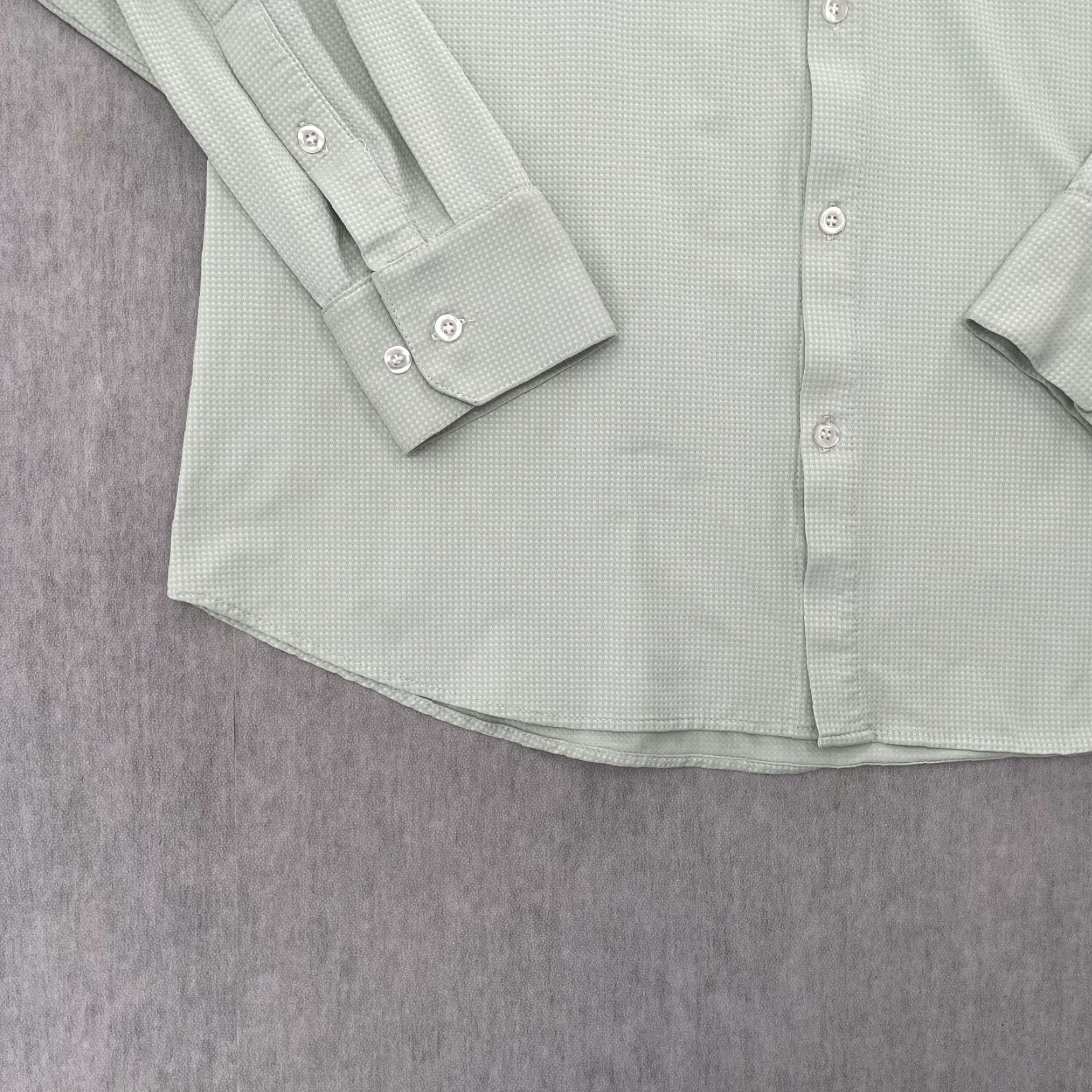 Mizzen+Main Mizzen+Main Shirt Adult XL Mint Green Button-Up Stretch Trim Fit American Made Size US XL / EU 56 / 4 - 3 Thumbnail