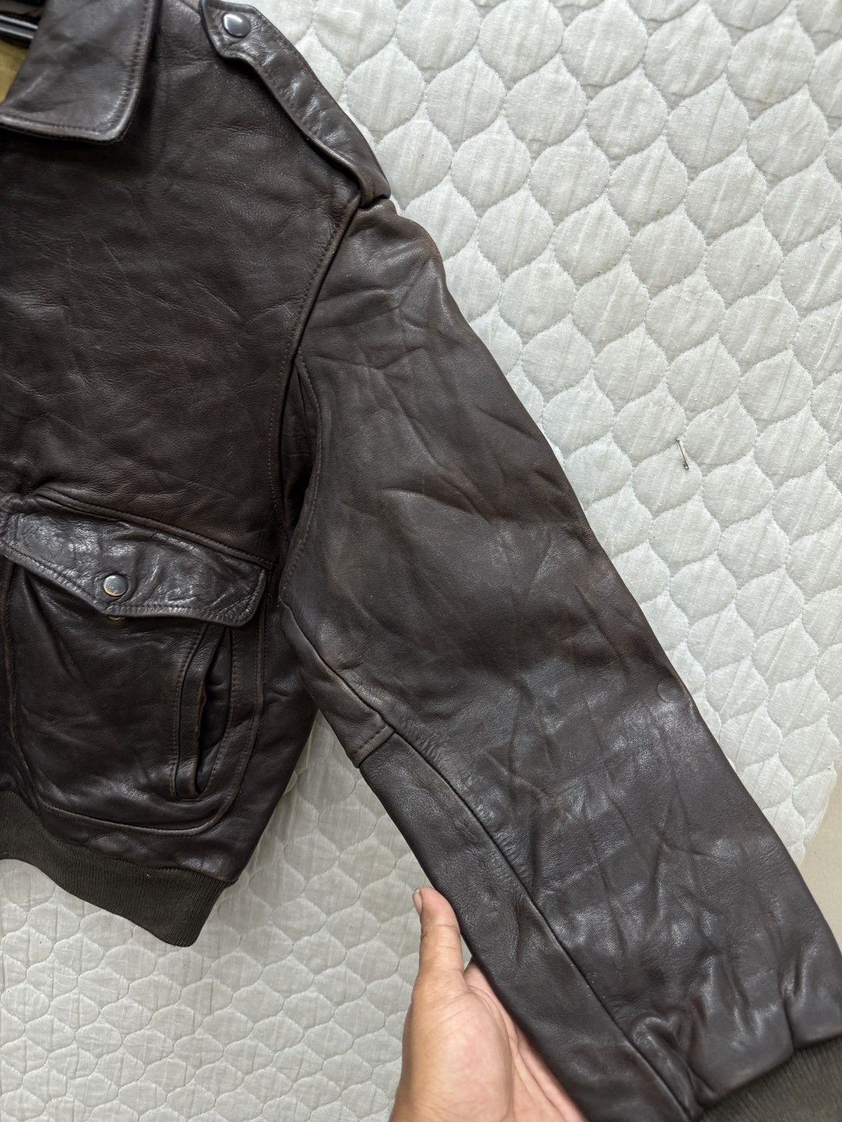 Genuine Leather 🔥🔥🔥ARCHIVE VTG A2 LEATHER FLIGHT JACKET Size US M / EU 48-50 / 2 - 13 Thumbnail