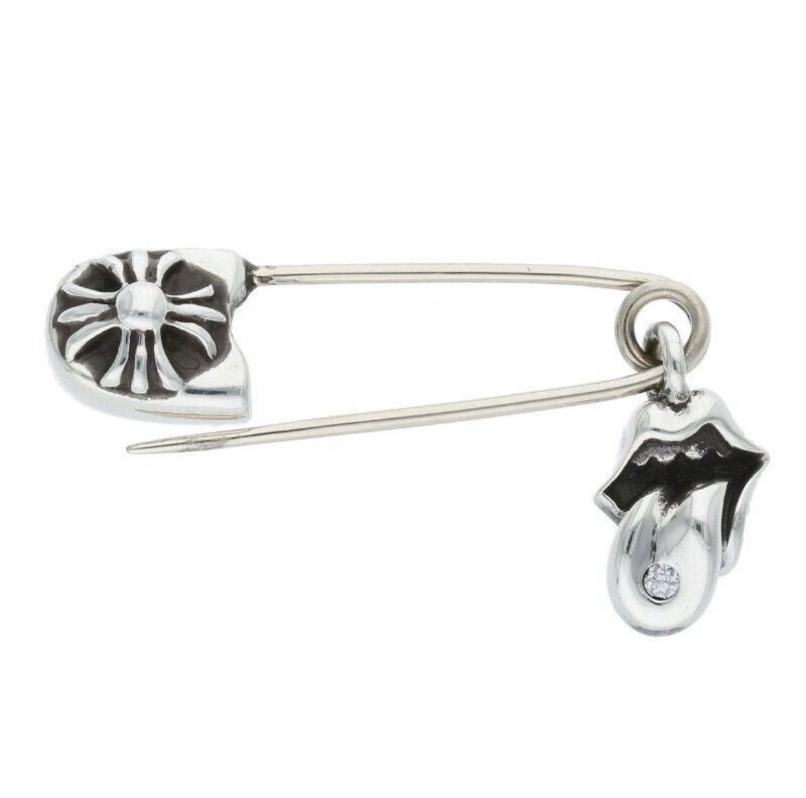 Chrome Hearts Chrome Hearts Silver Safety Pin Necklace Charms Size ONE SIZE - 4 Thumbnail