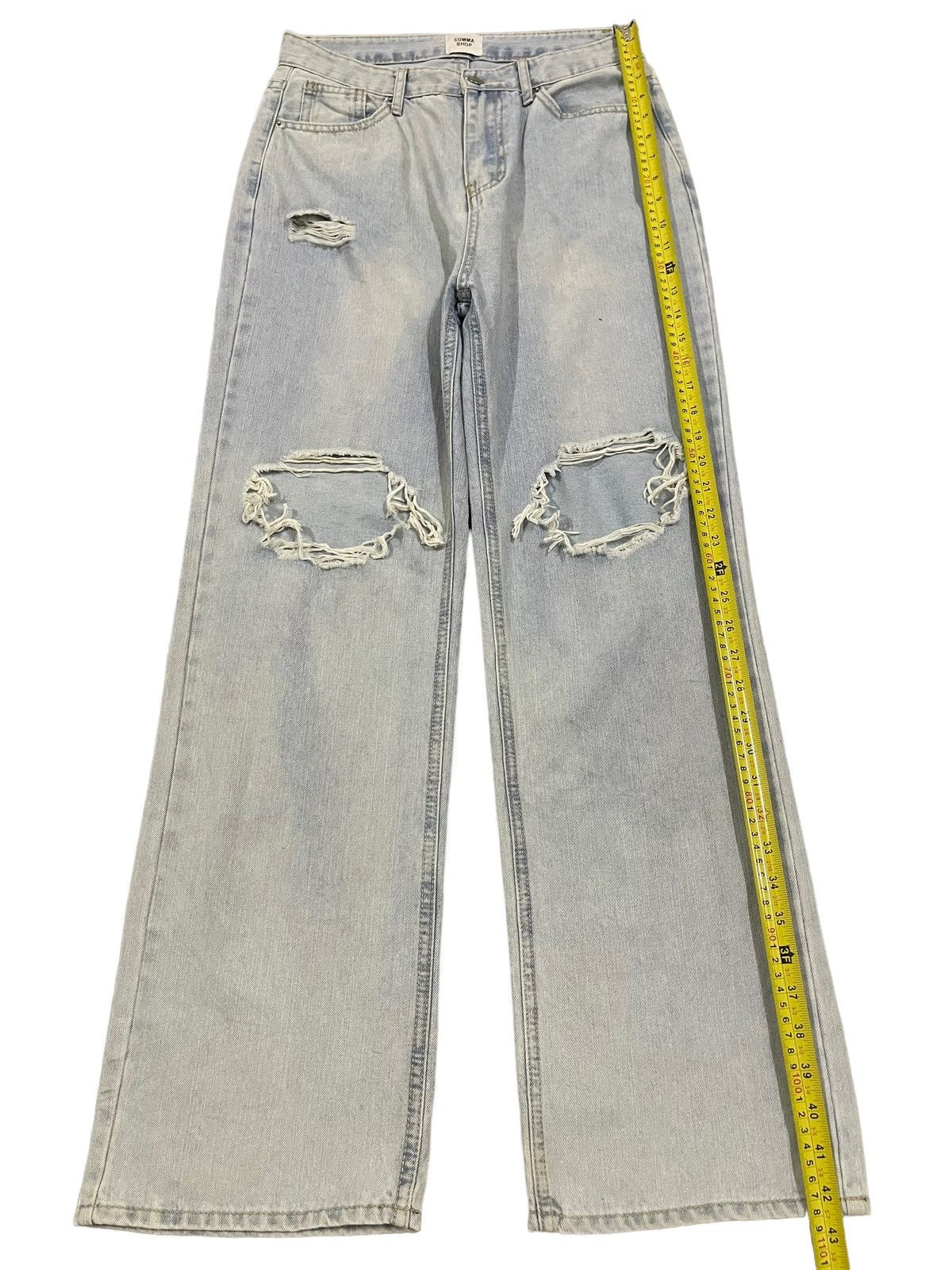 Hysteric Glamour Vintage Japanese Brand Blue Wash Distressed Baggy Jeans Size US 29 - 9 Thumbnail