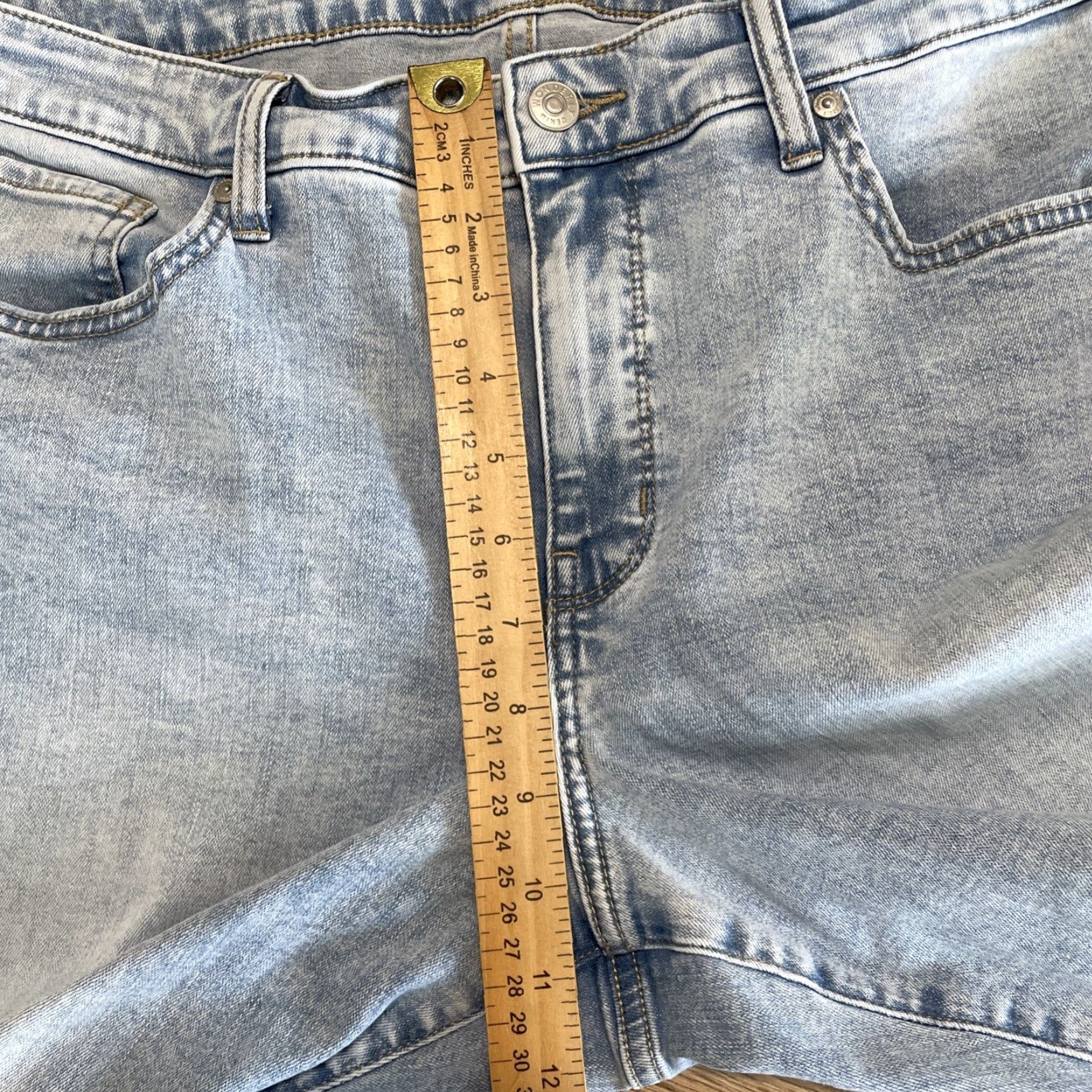 Vintage VINTAGE Wonderly Womens Denim Jeans Skinny Mid Rise Size 16 Blue Light Wash Womens Size 38" / US 16 / IT 52 - 6 Thumbnail