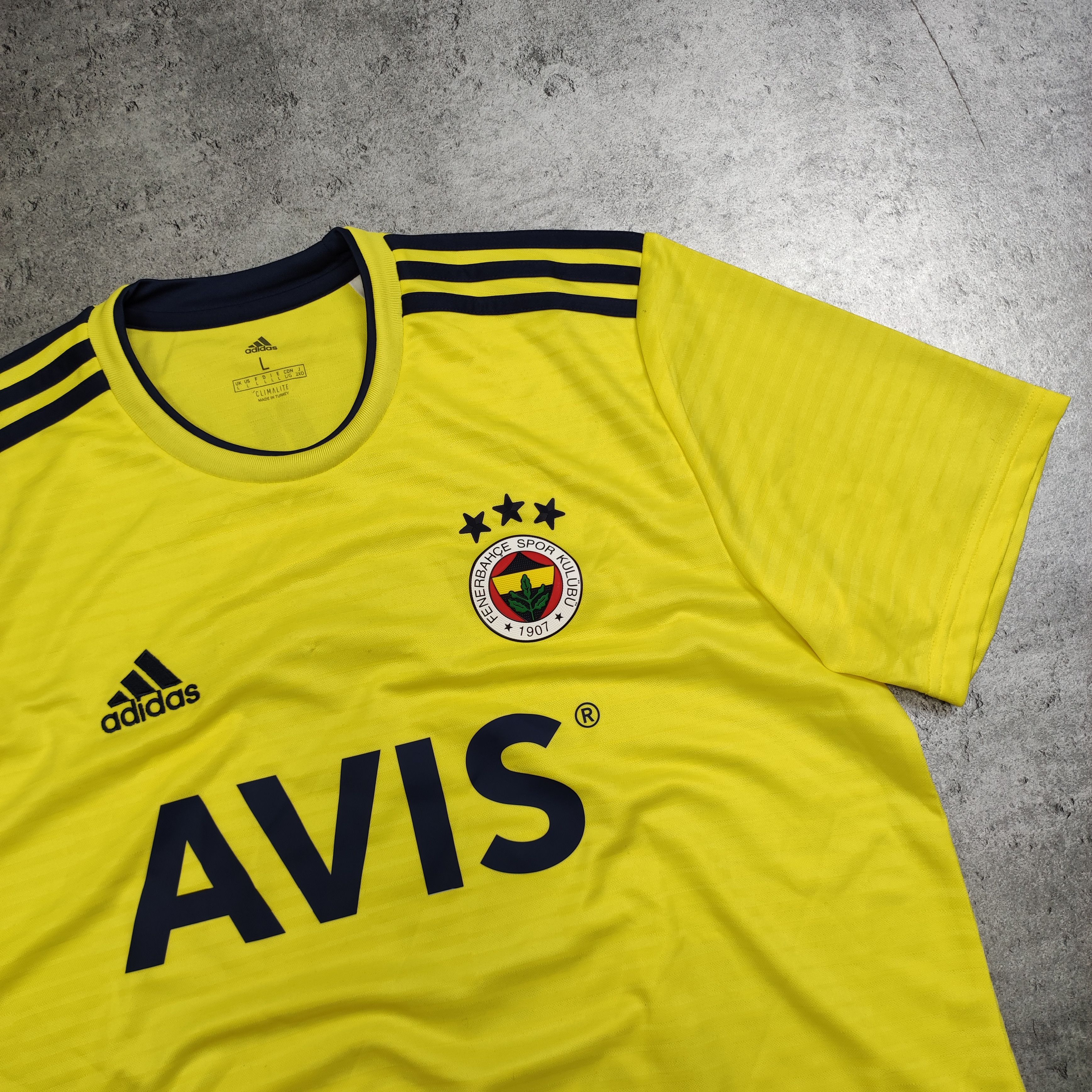 Adidas RARE Fenerbahce FK Adidas Football Home #7Salman Jersey Size US L / EU 52-54 / 3 - 4 Thumbnail