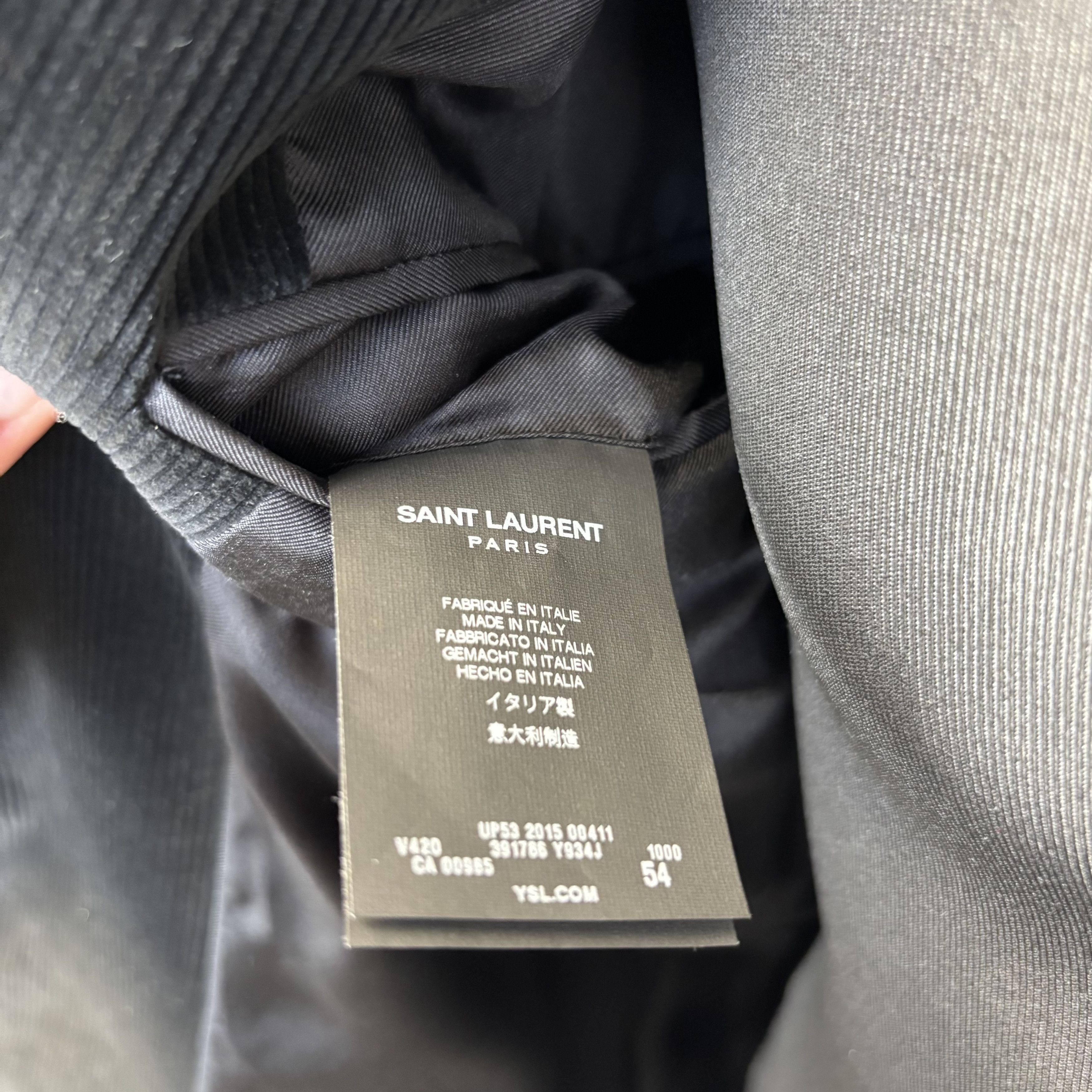 Saint Laurent Paris Saint Laurent Velvet Blazer Size 54R - 5 Thumbnail