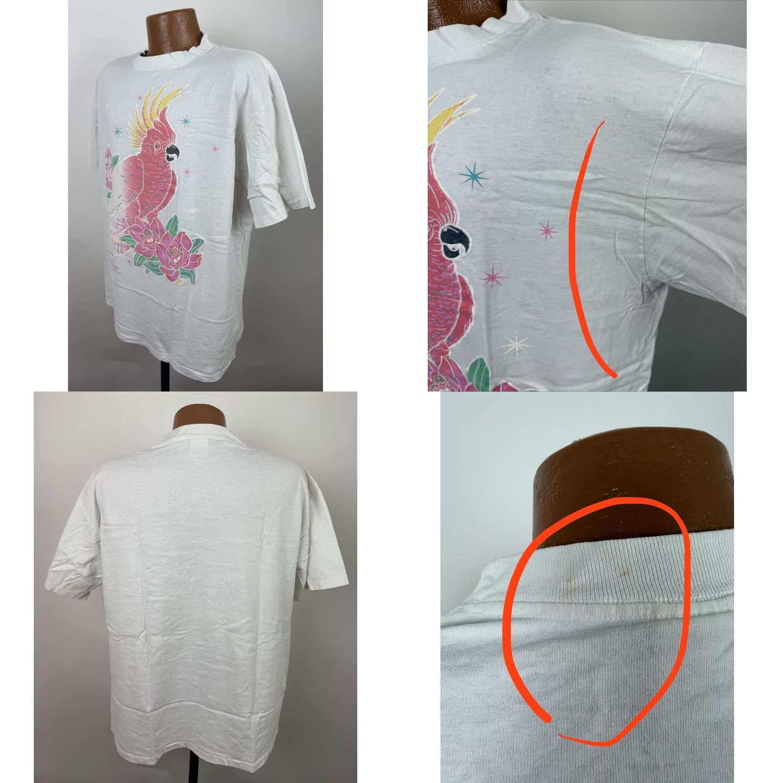 Vintage VINTAGE Florida Tropical Bird T-shirt Mens XL 90s Ocean Beach Lotus Flower Shirt Size US XL / EU 56 / 4 - 8 Thumbnail