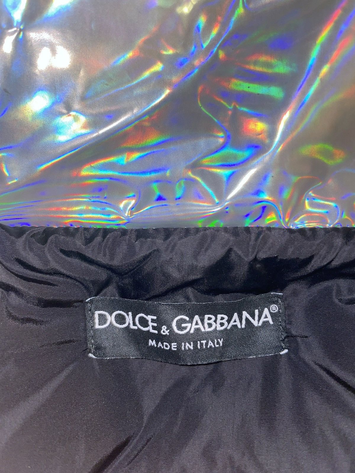 Dolce & Gabbana Dolce & Gabbana Holographic-Effect Padded Jacket Size US M / EU 48-50 / 2 - 3 Thumbnail