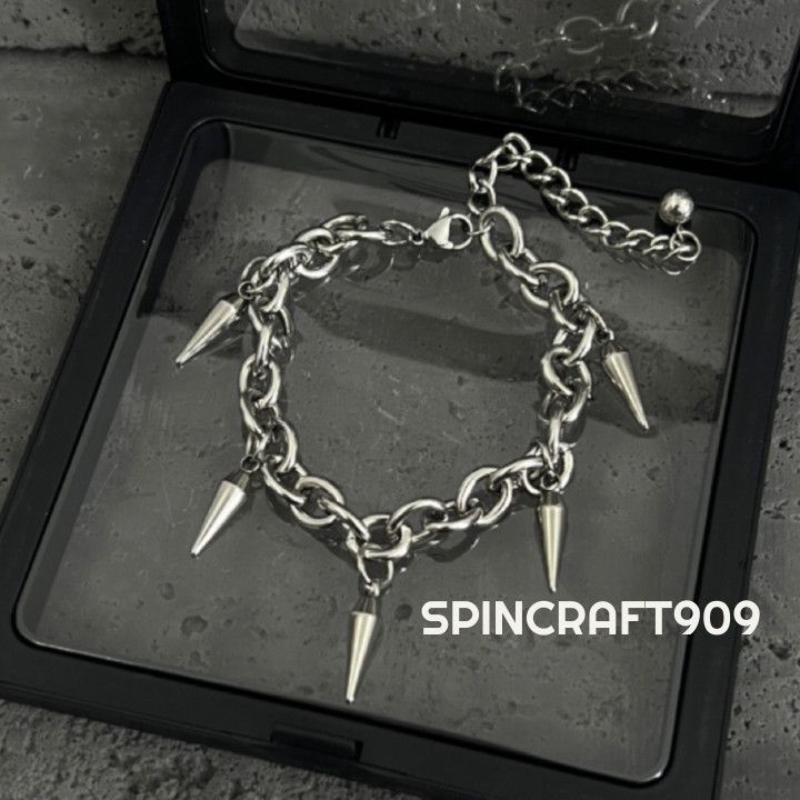 Jewelry Spiked Chain Bracelet Size ONE SIZE - 6 Thumbnail