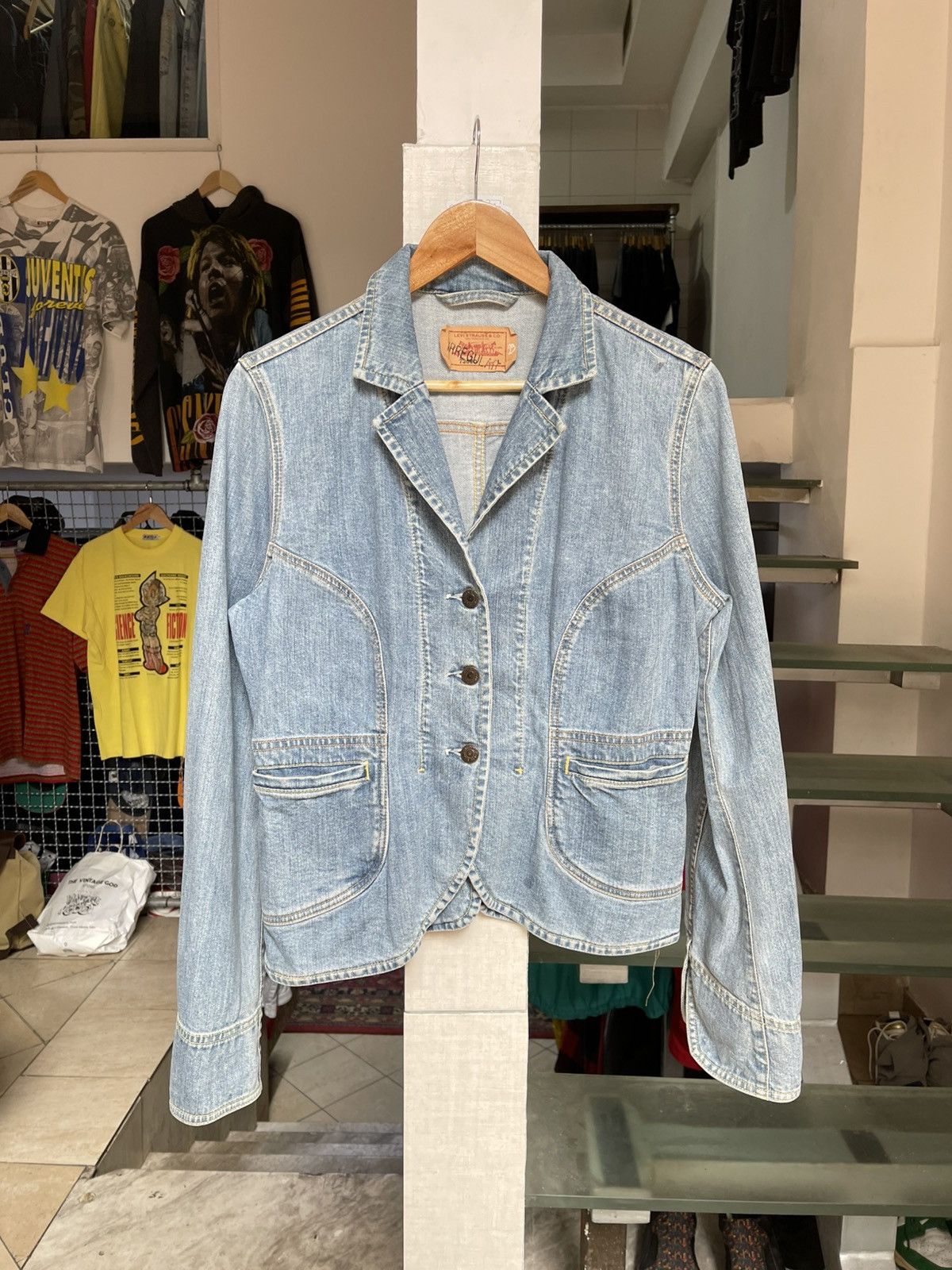 Levi's × Vintage Vintage Levi’s Denim Jacket Equestrian 90s Size L / US 10 / IT 46 - 1 Thumbnail