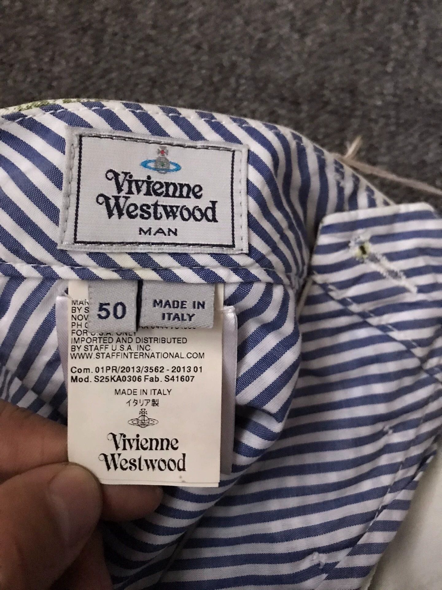 Vivienne Westwood VW Leaf Print 100% Cotton Cargo Pants 50 Size US 34 / EU 50 - 4 Thumbnail
