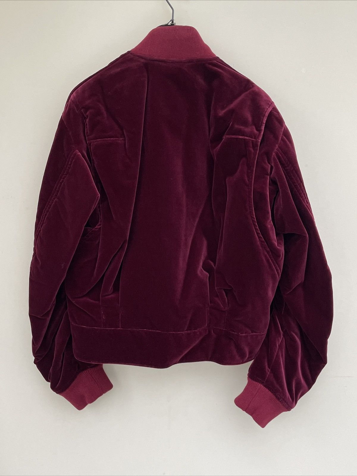 Haider Ackermann Rare Size Underground 2020 Burgundy Velvet Bomber Size US XXL / EU 58 / 5 - 2 Thumbnail