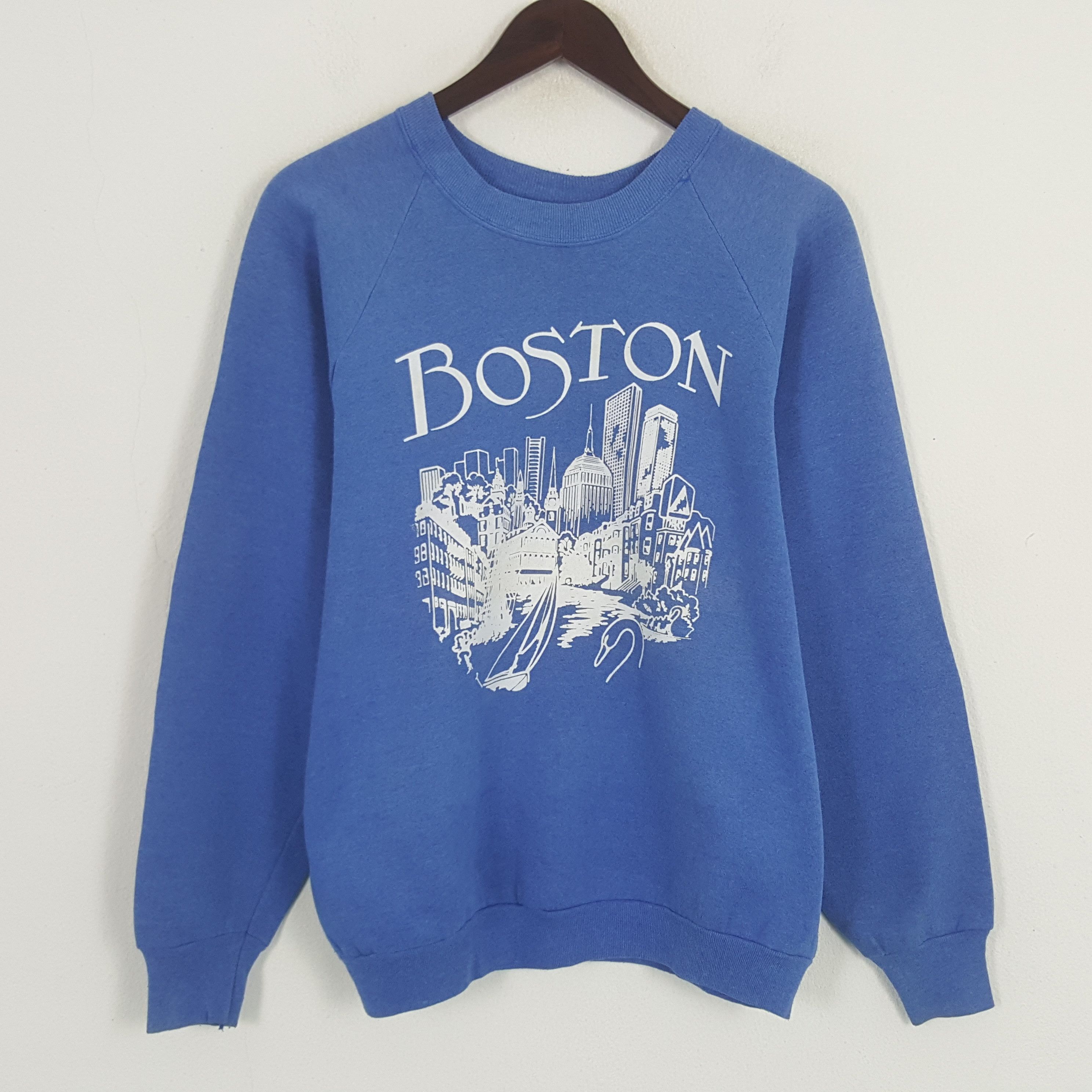 Vintage Vintage Boston Sweatshirt Size US M / EU 48-50 / 2 - 1 Thumbnail