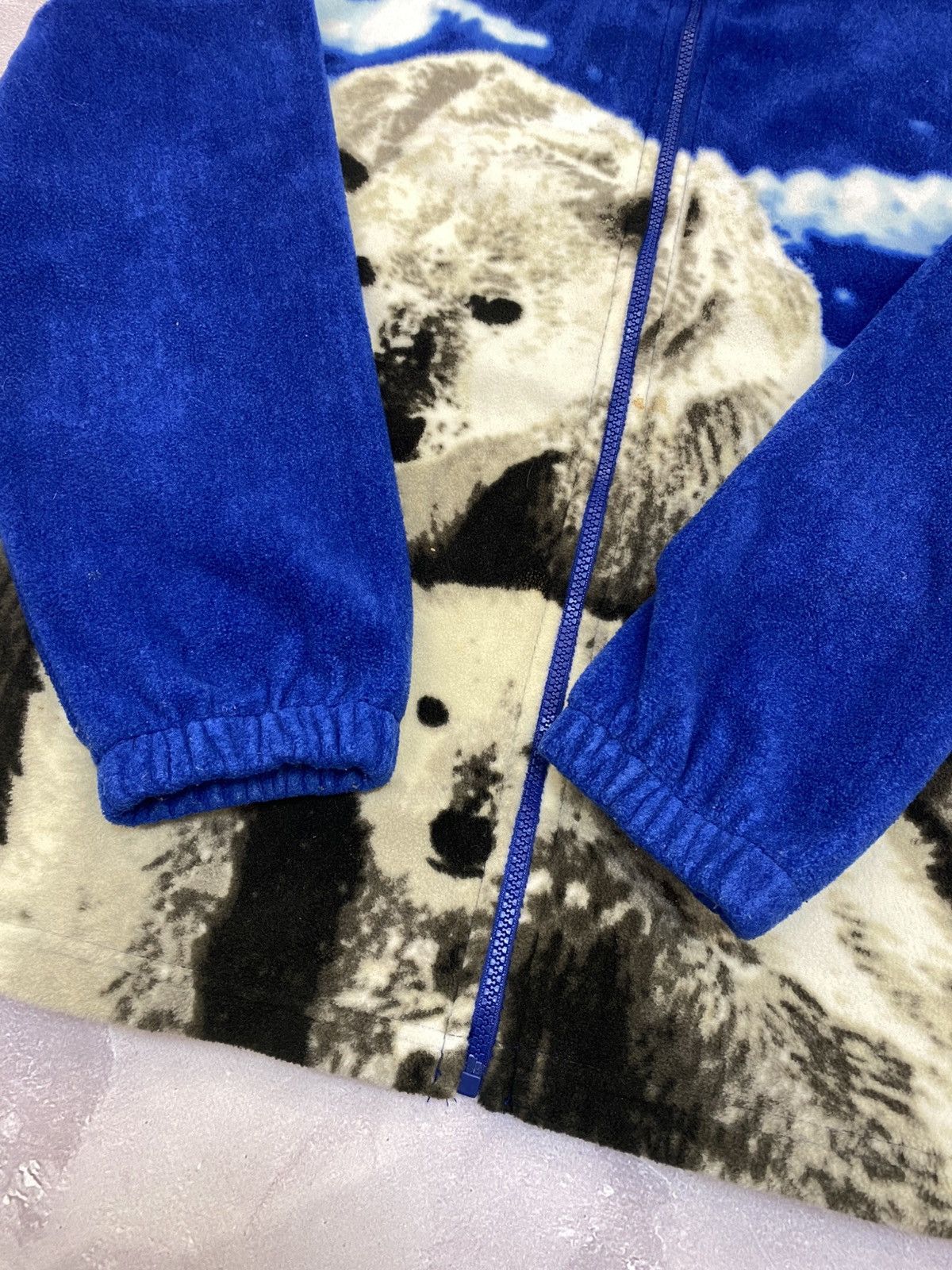 Vintage Vintage Polar Bear Full Zip Fleece All Over Print Hype Retro Size US M / EU 48-50 / 2 - 6 Thumbnail